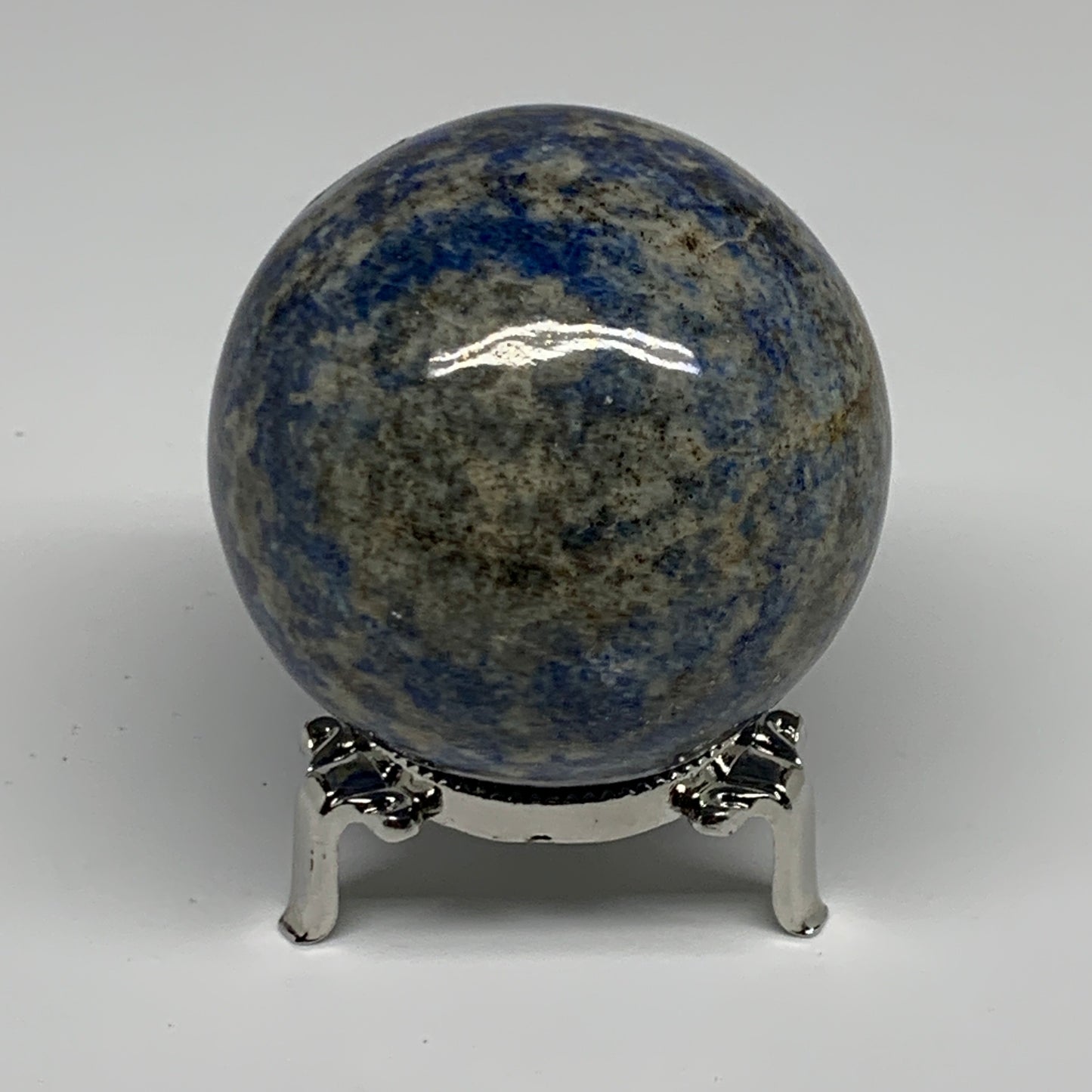 0.92 lbs, 2.5"(63mm), Lapis Lazuli Sphere Ball Gemstone @Afghanistan, B33348