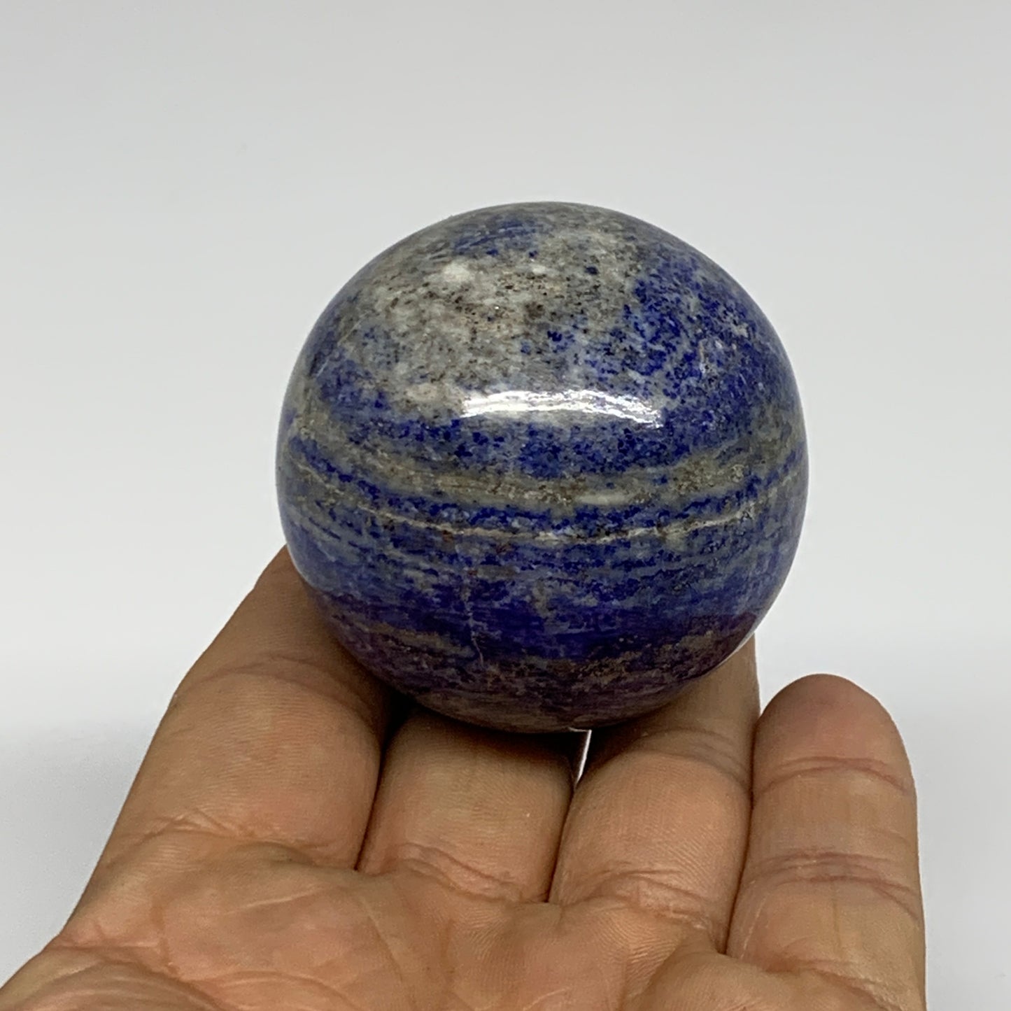 181.7g, 1.9"(49mm), Lapis Lazuli Sphere Ball Gemstone @Afghanistan, B33349