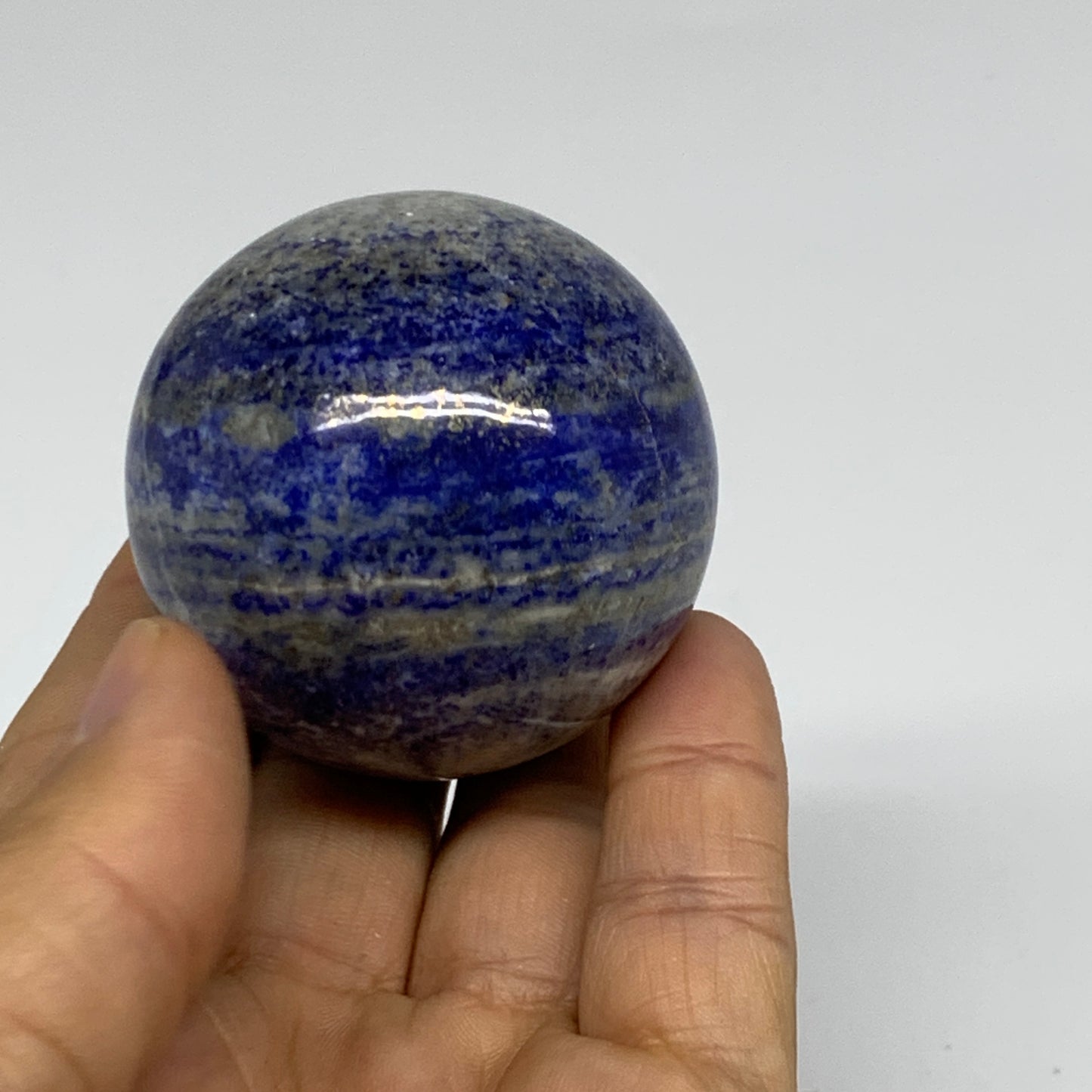 181.7g, 1.9"(49mm), Lapis Lazuli Sphere Ball Gemstone @Afghanistan, B33349