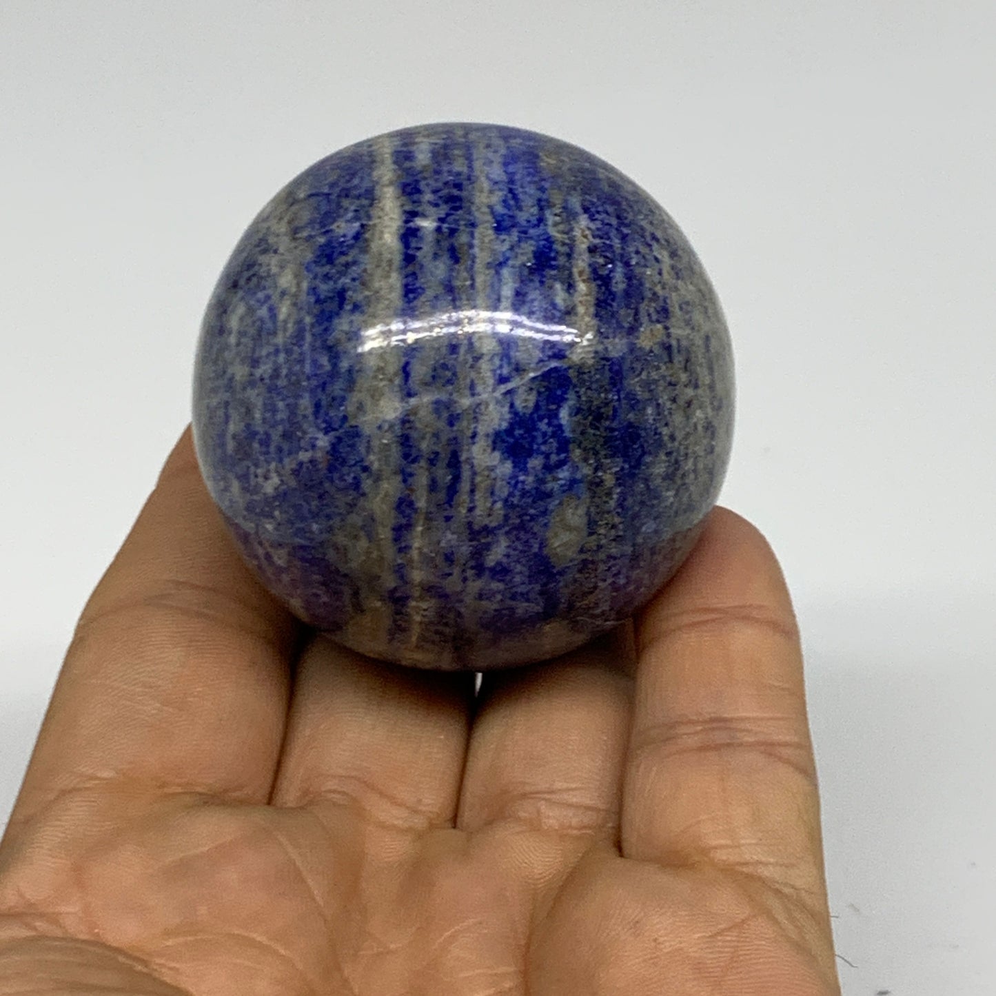 181.7g, 1.9"(49mm), Lapis Lazuli Sphere Ball Gemstone @Afghanistan, B33349