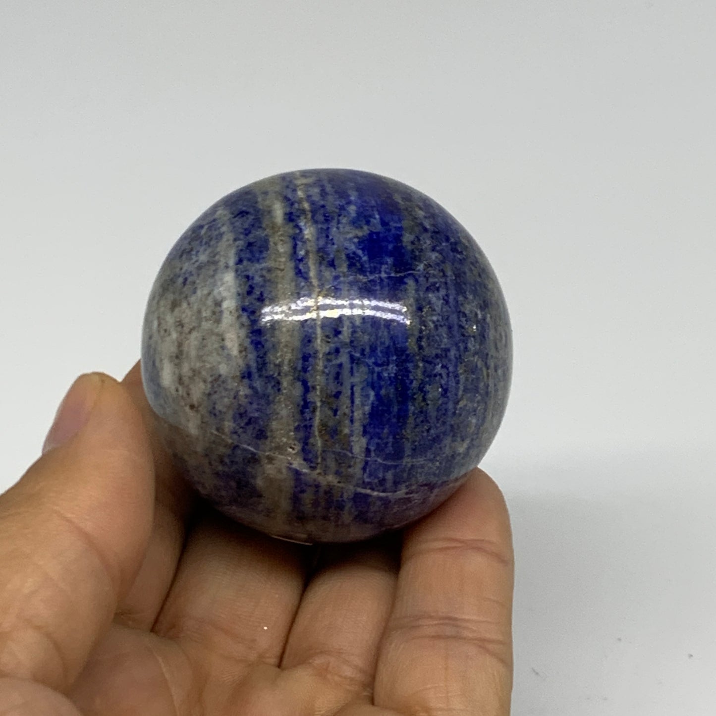 181.7g, 1.9"(49mm), Lapis Lazuli Sphere Ball Gemstone @Afghanistan, B33349