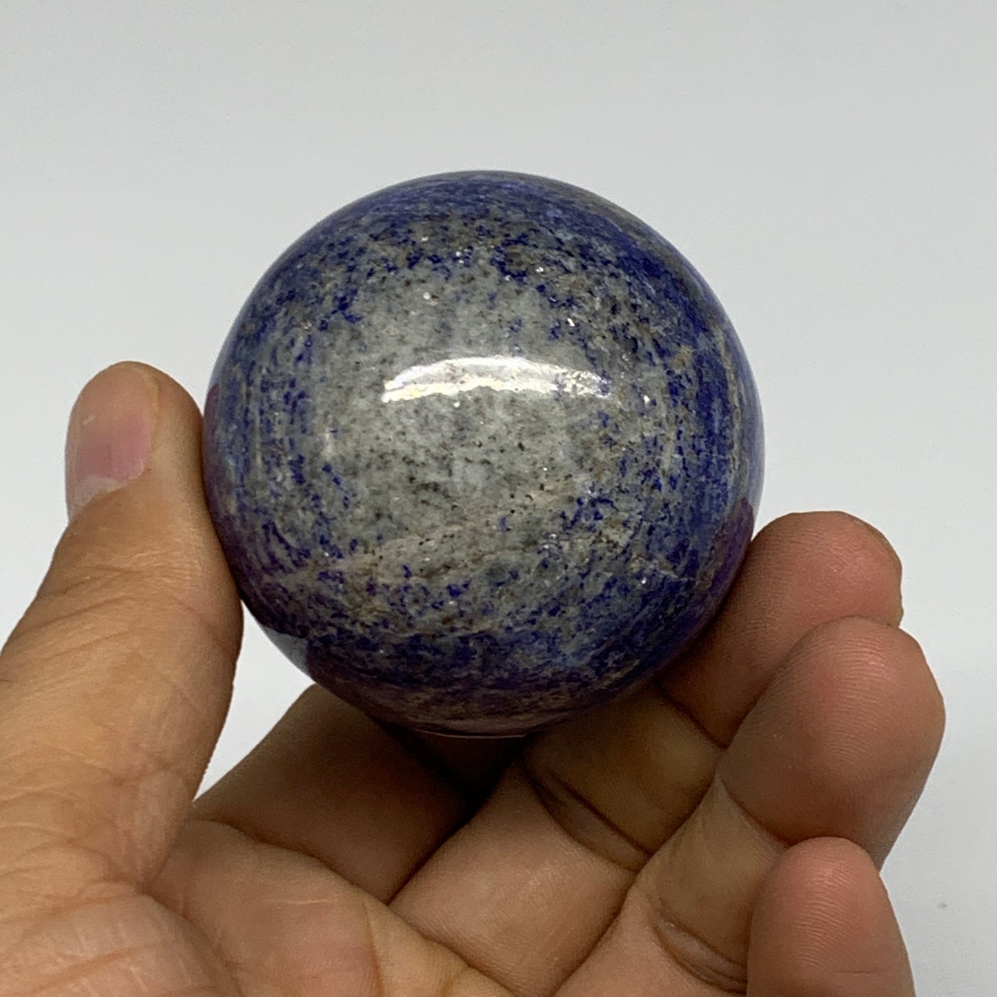 181.7g, 1.9"(49mm), Lapis Lazuli Sphere Ball Gemstone @Afghanistan, B33349