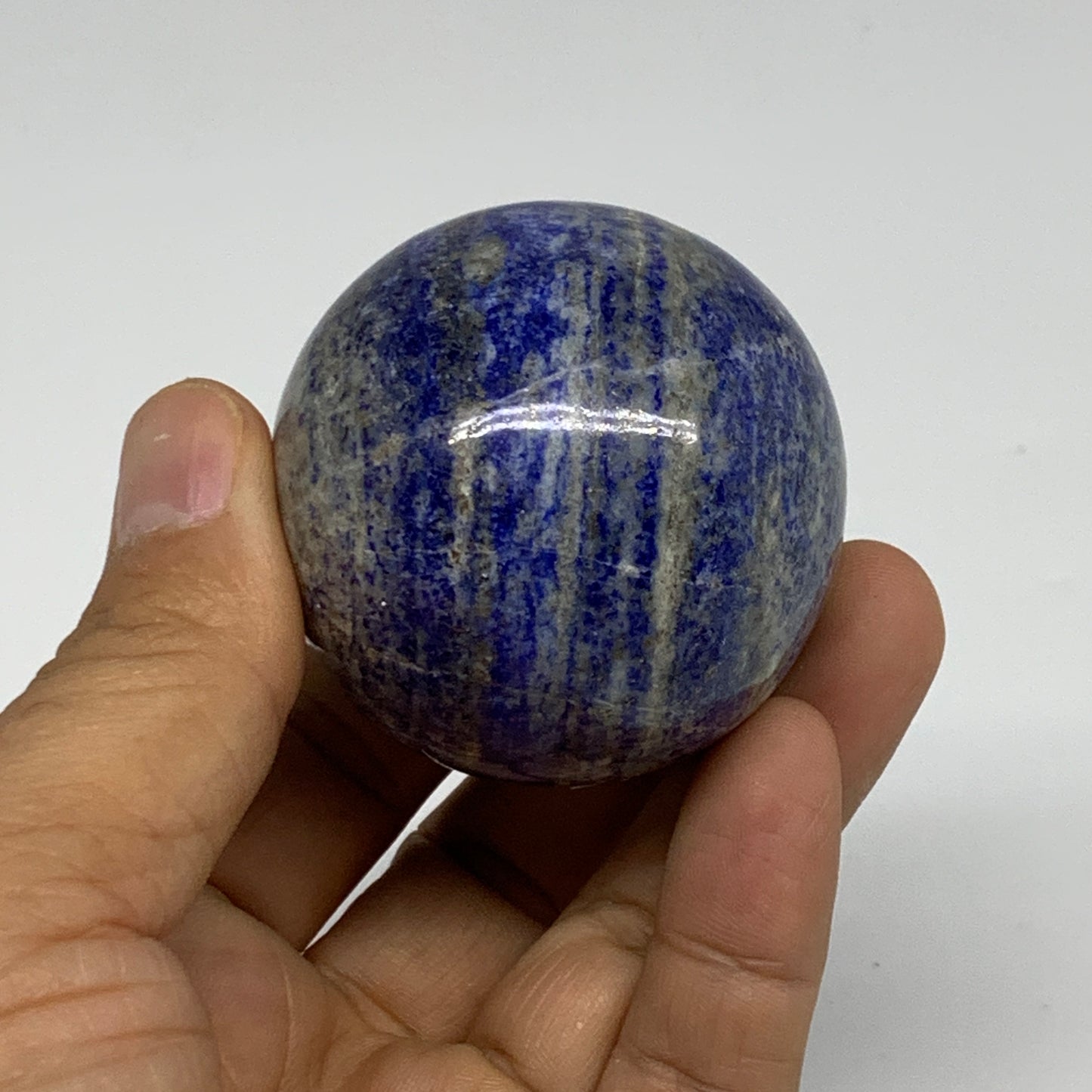 181.7g, 1.9"(49mm), Lapis Lazuli Sphere Ball Gemstone @Afghanistan, B33349