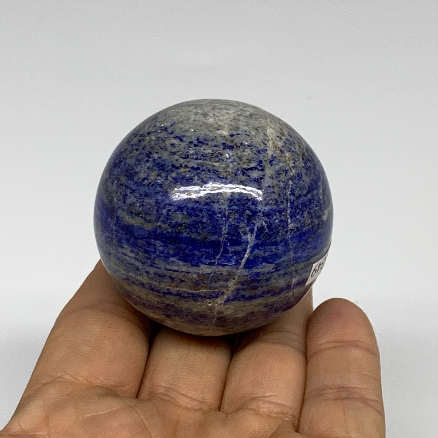 181.7g, 1.9"(49mm), Lapis Lazuli Sphere Ball Gemstone @Afghanistan, B33349