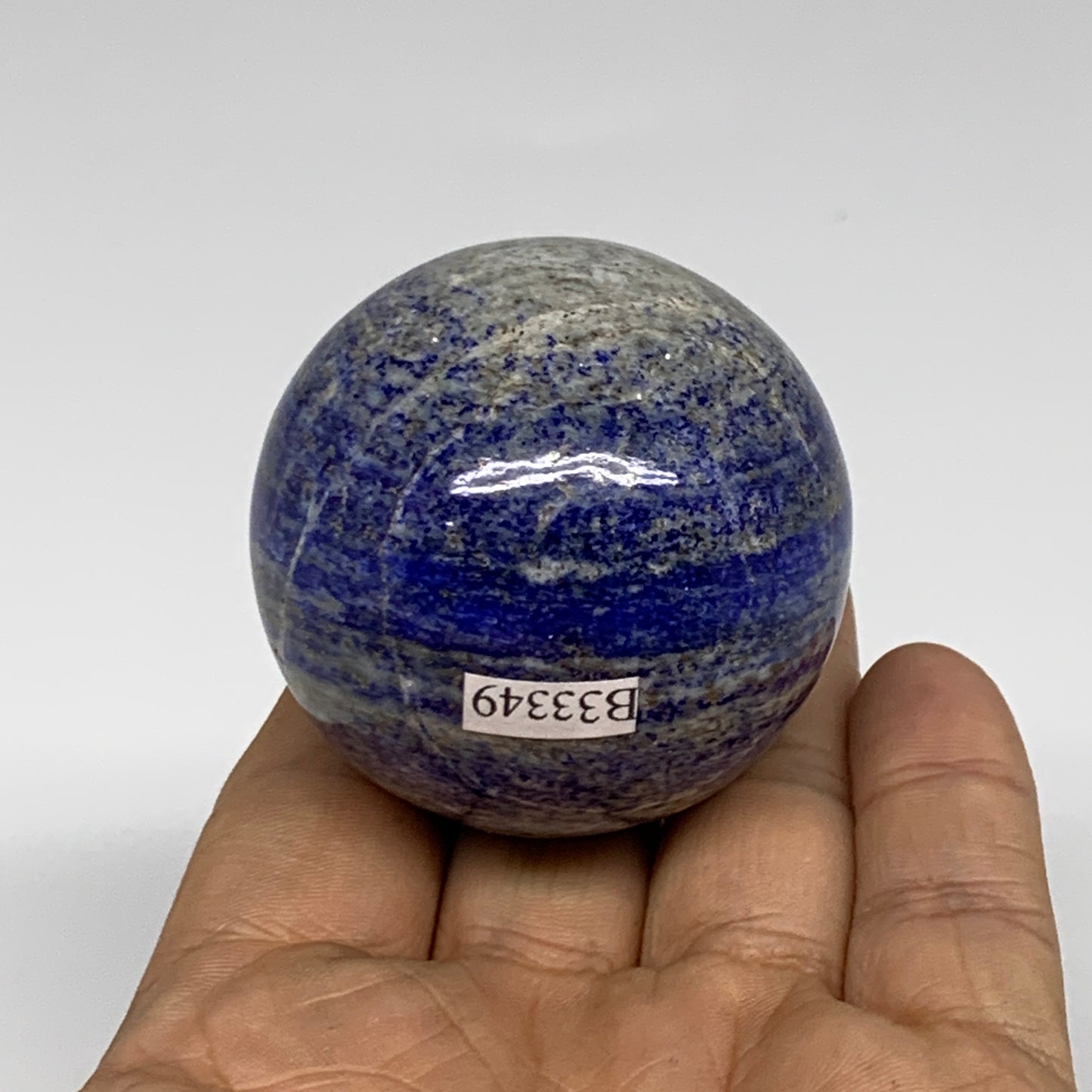 181.7g, 1.9"(49mm), Lapis Lazuli Sphere Ball Gemstone @Afghanistan, B33349