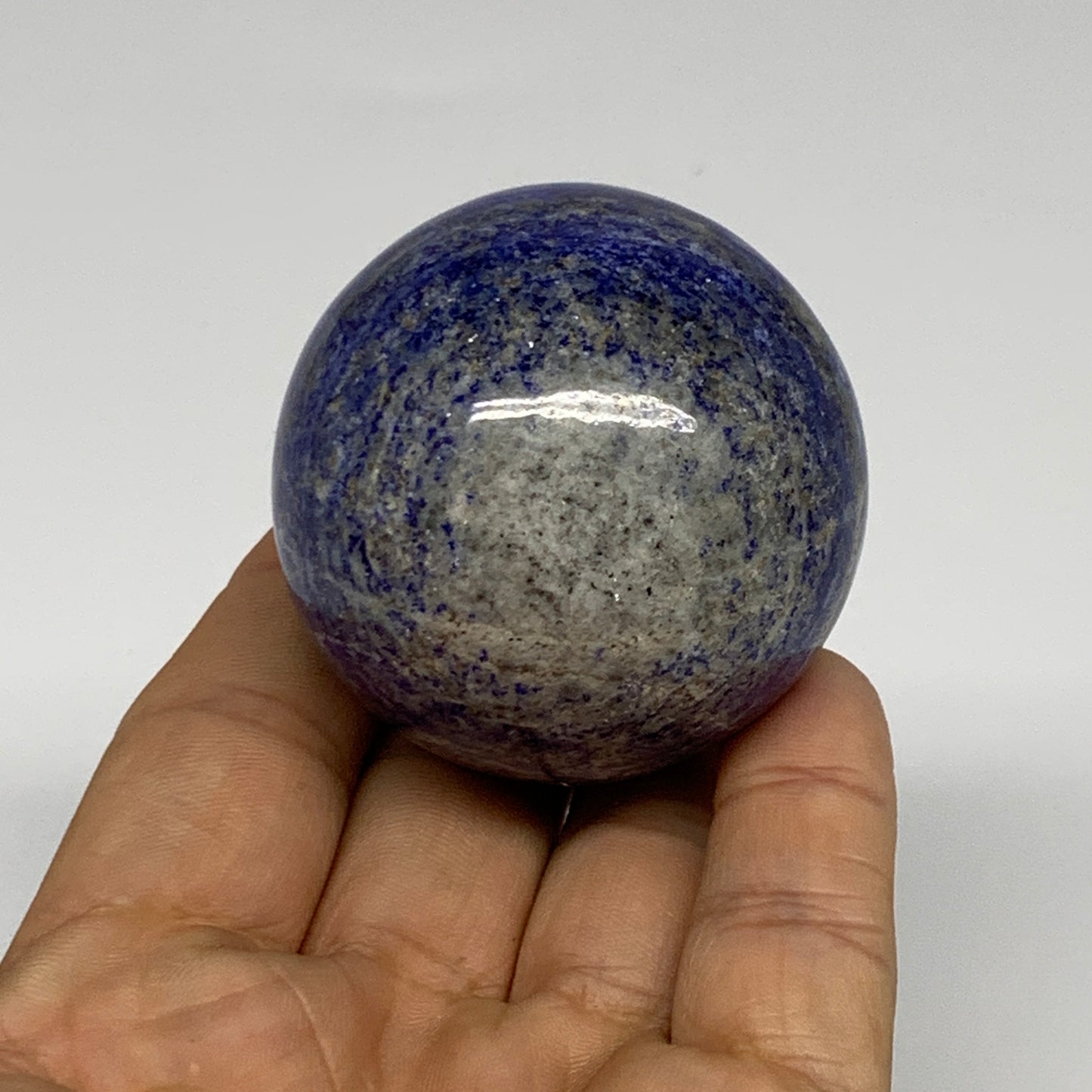 181.7g, 1.9"(49mm), Lapis Lazuli Sphere Ball Gemstone @Afghanistan, B33349