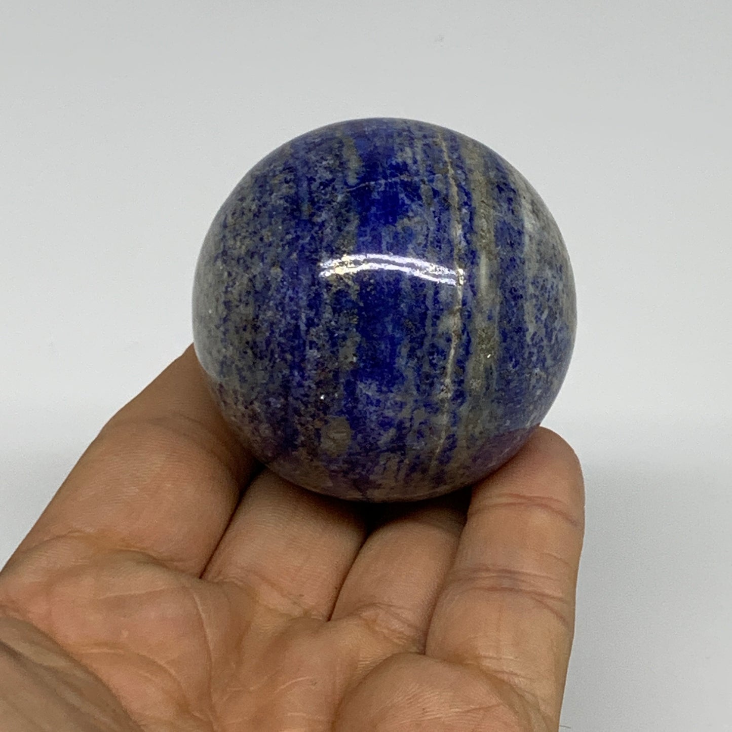 181.7g, 1.9"(49mm), Lapis Lazuli Sphere Ball Gemstone @Afghanistan, B33349