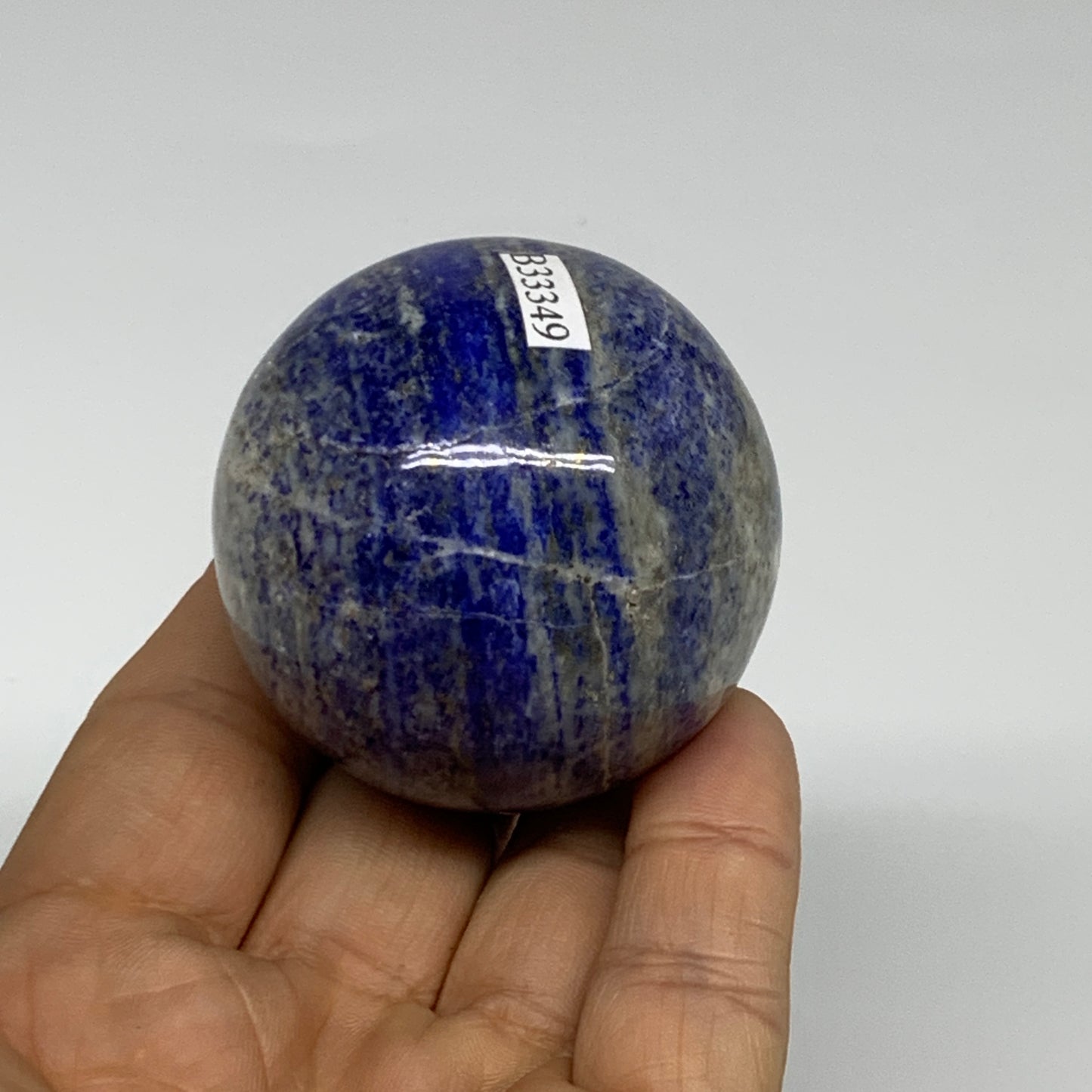 181.7g, 1.9"(49mm), Lapis Lazuli Sphere Ball Gemstone @Afghanistan, B33349