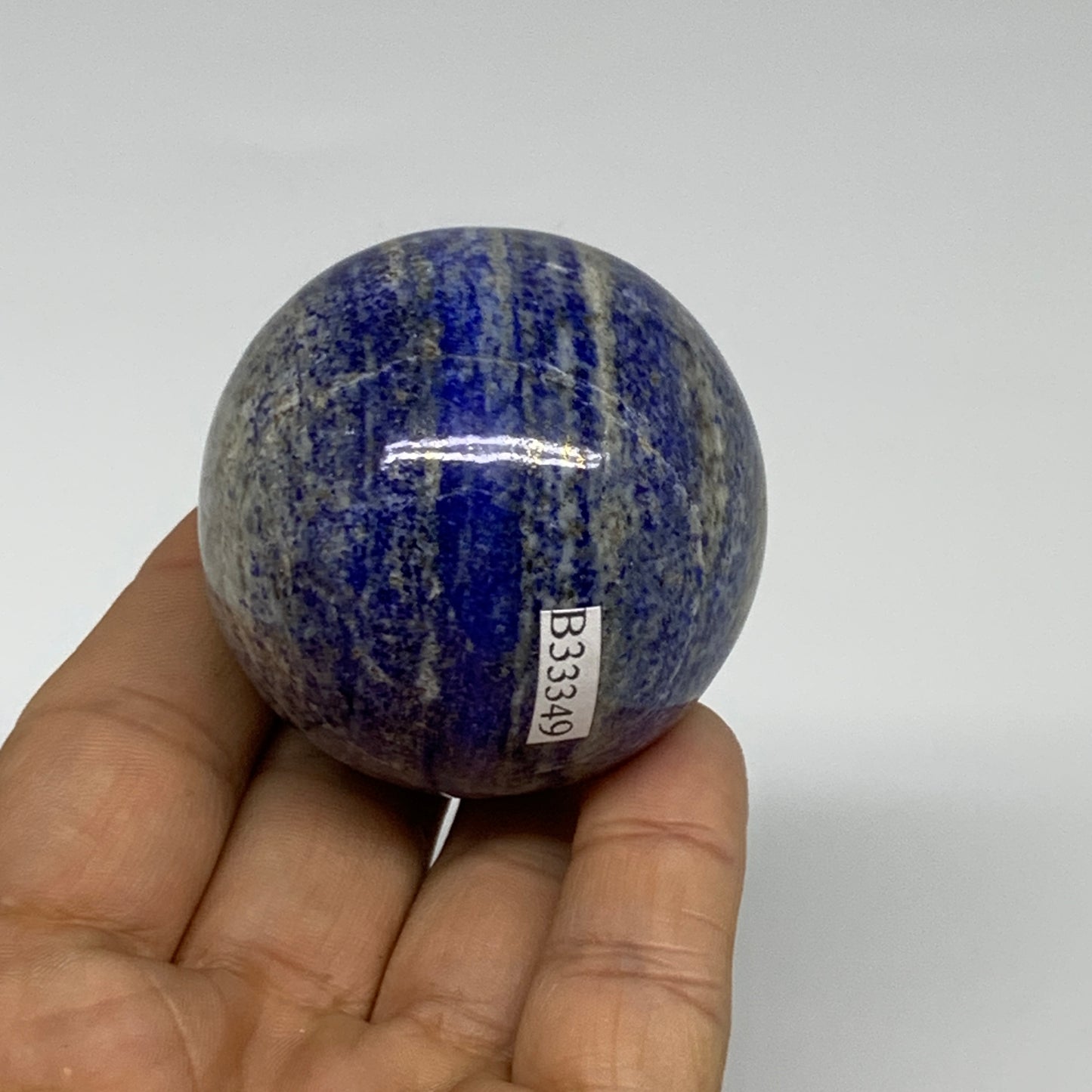 181.7g, 1.9"(49mm), Lapis Lazuli Sphere Ball Gemstone @Afghanistan, B33349