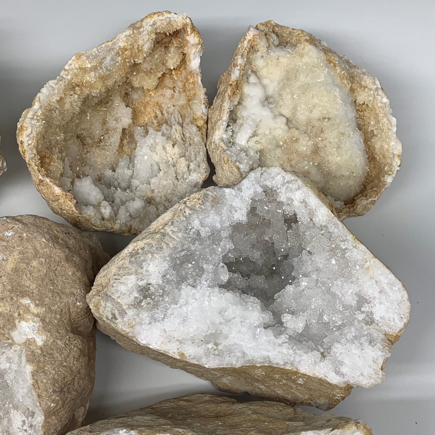 Wholesales, 21.2 Lbs,4.9"-7.2", 5 Pairs, Natural Quartz Geodes @Morocco,B10629