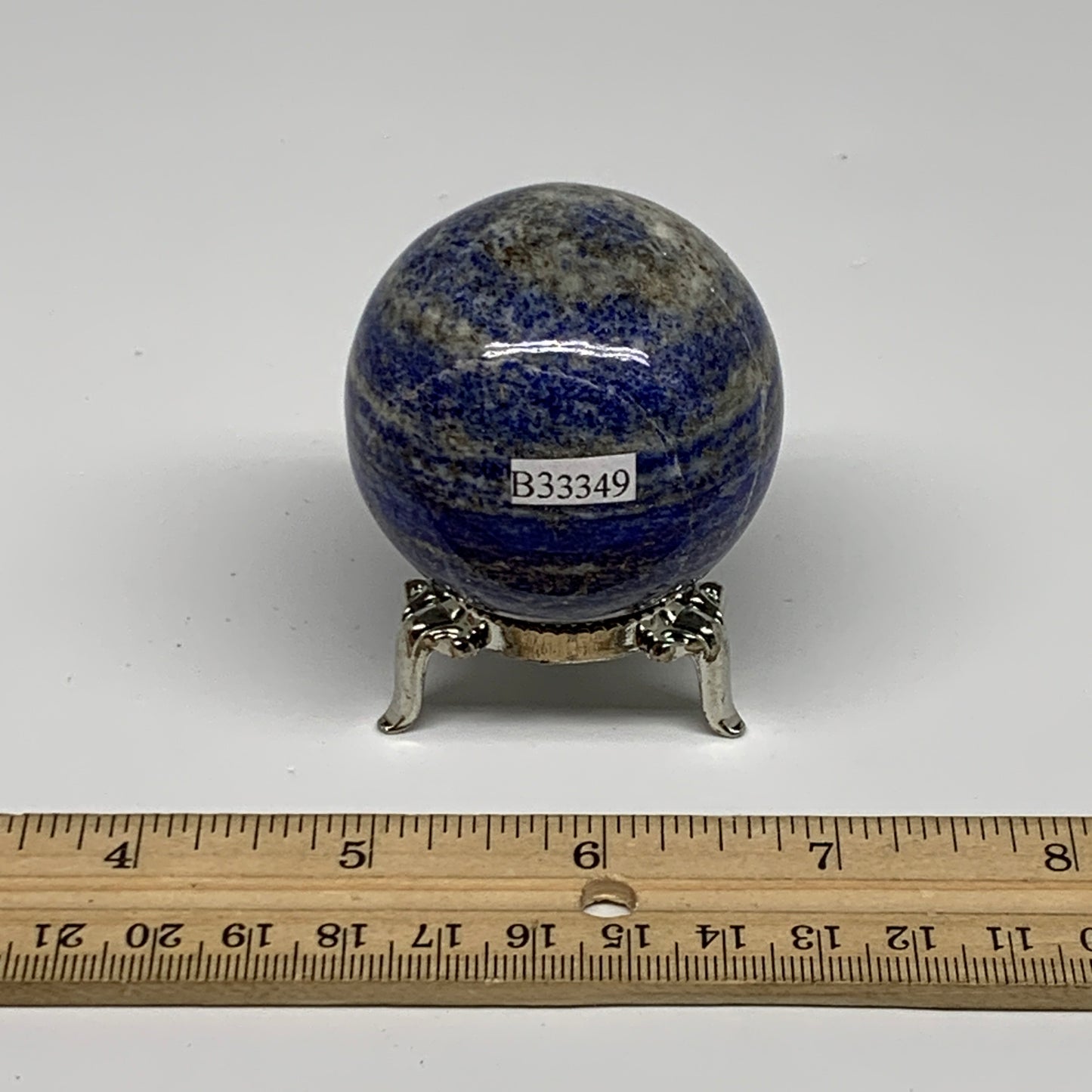 181.7g, 1.9"(49mm), Lapis Lazuli Sphere Ball Gemstone @Afghanistan, B33349