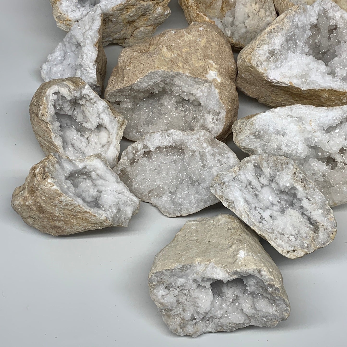 Wholesales, 21.2 Lbs,4.9"-7.2", 5 Pairs, Natural Quartz Geodes @Morocco,B10629