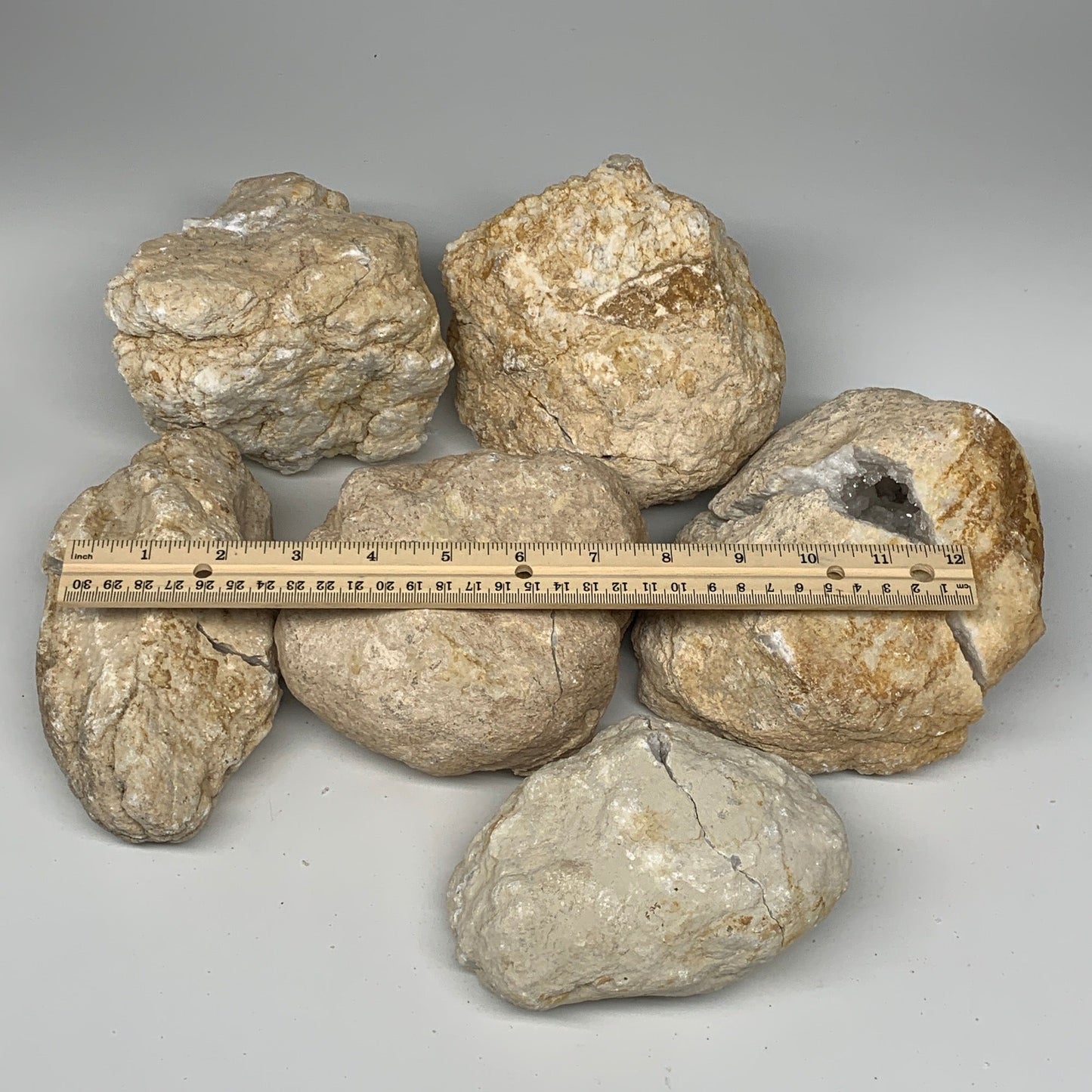 Wholesales, 21.2 Lbs,4.9"-7.2", 5 Pairs, Natural Quartz Geodes @Morocco,B10629