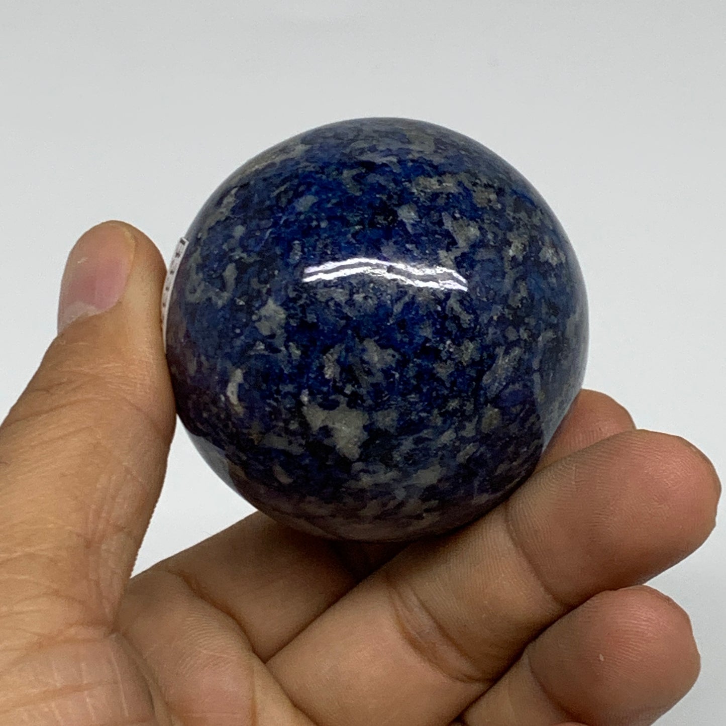 187.1g, 2"(50mm), Lapis Lazuli Sphere Ball Gemstone @Afghanistan, B33350