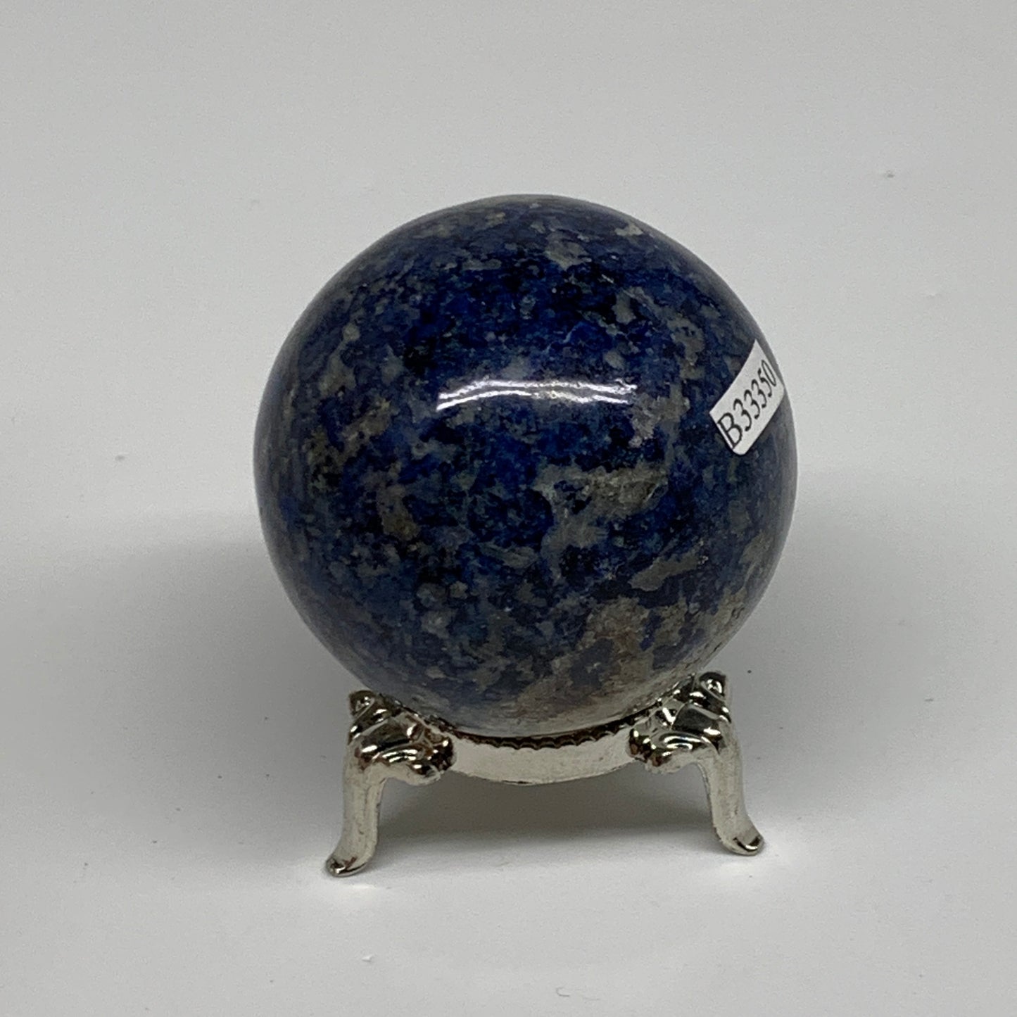 187.1g, 2"(50mm), Lapis Lazuli Sphere Ball Gemstone @Afghanistan, B33350