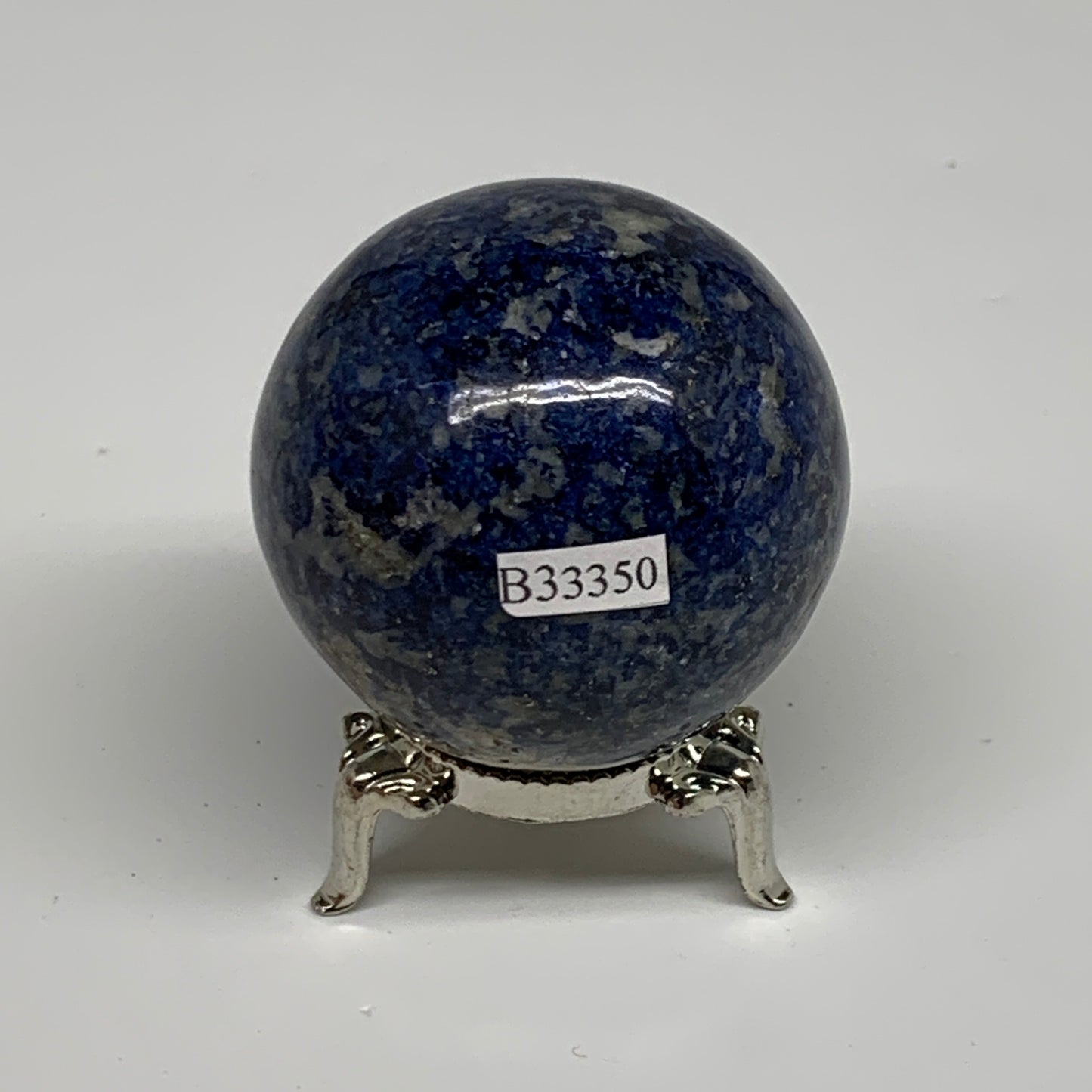 187.1g, 2"(50mm), Lapis Lazuli Sphere Ball Gemstone @Afghanistan, B33350