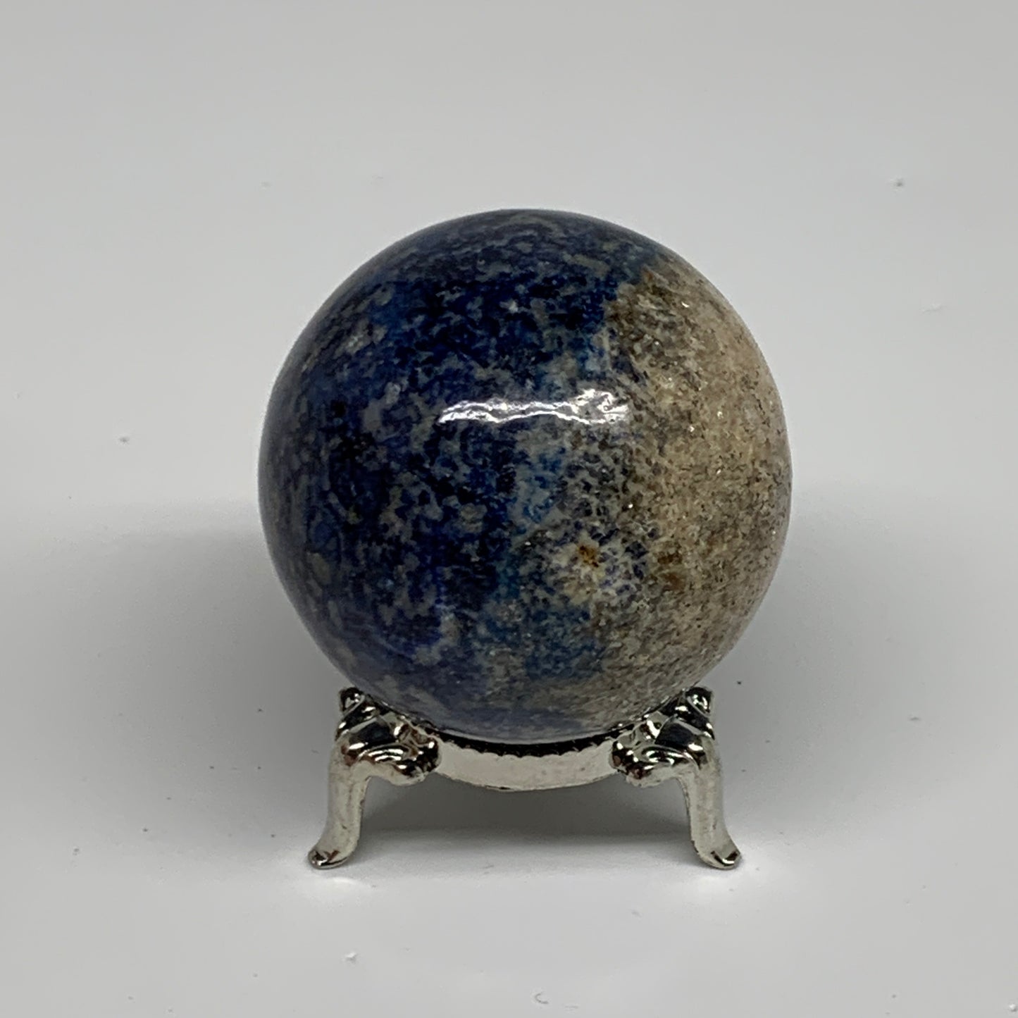 187.1g, 2"(50mm), Lapis Lazuli Sphere Ball Gemstone @Afghanistan, B33350