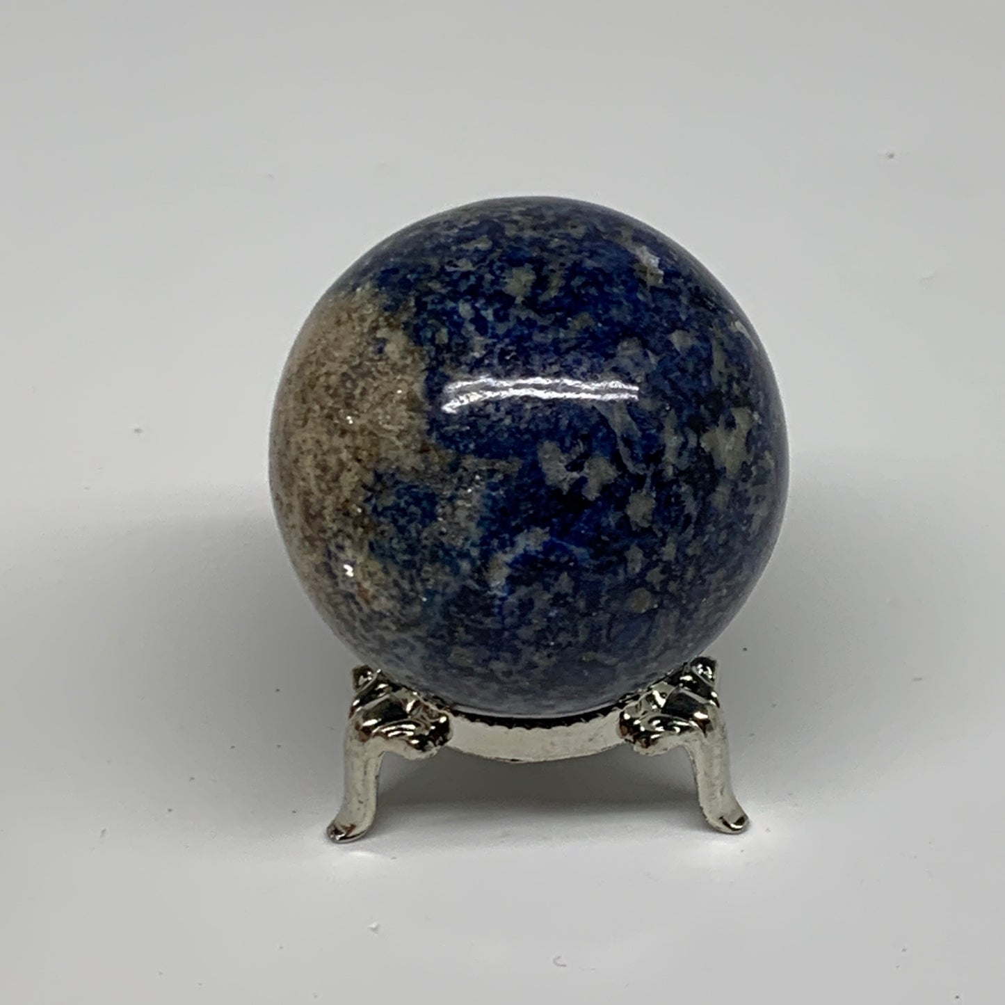 187.1g, 2"(50mm), Lapis Lazuli Sphere Ball Gemstone @Afghanistan, B33350