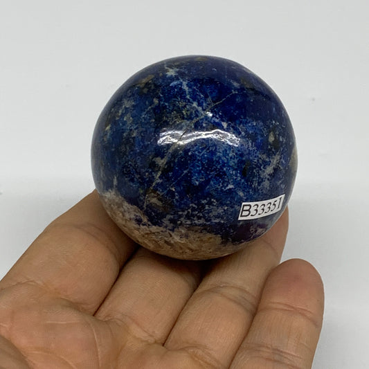 154.1g, 1.9"(48mm), Lapis Lazuli Sphere Ball Gemstone @Afghanistan, B33351