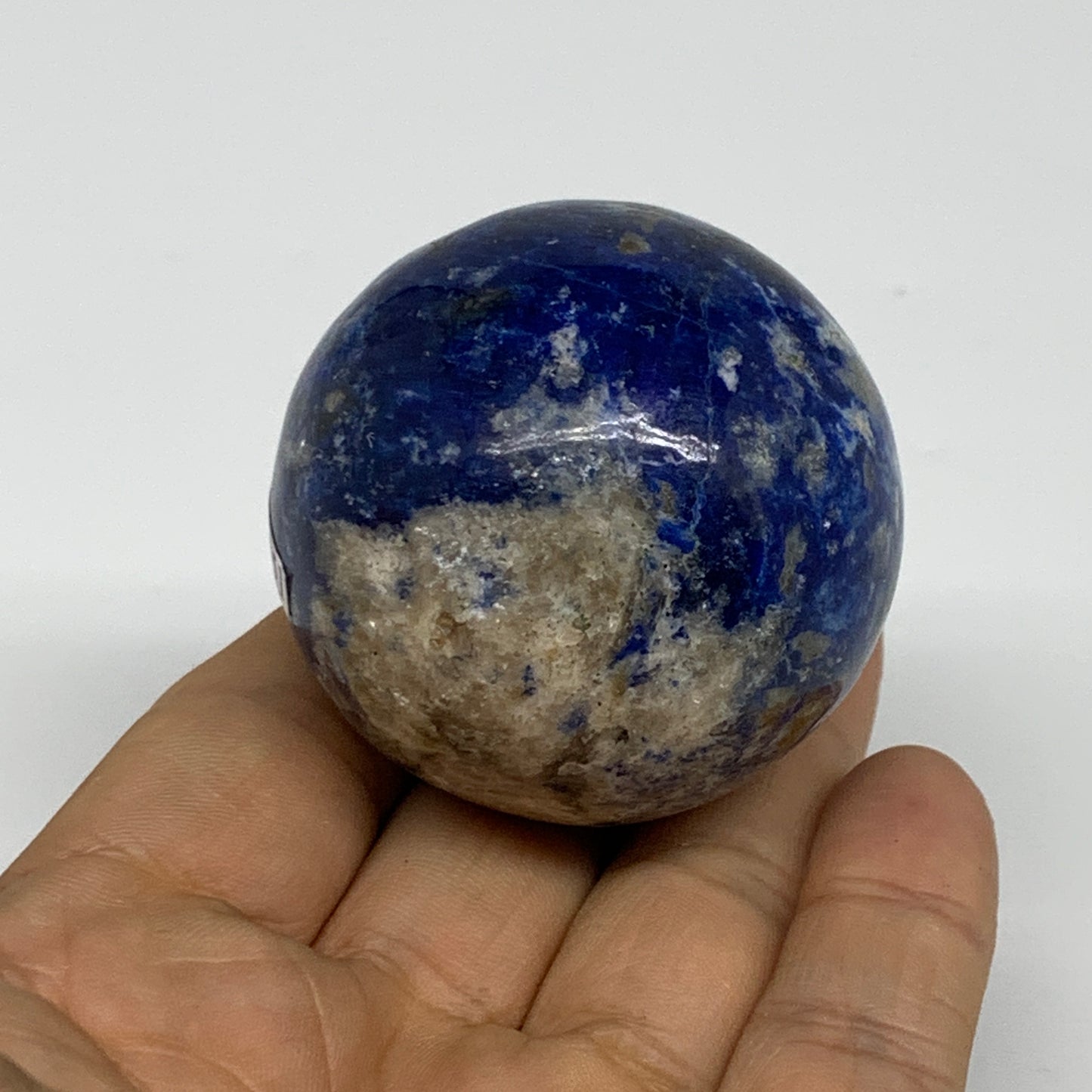 154.1g, 1.9"(48mm), Lapis Lazuli Sphere Ball Gemstone @Afghanistan, B33351