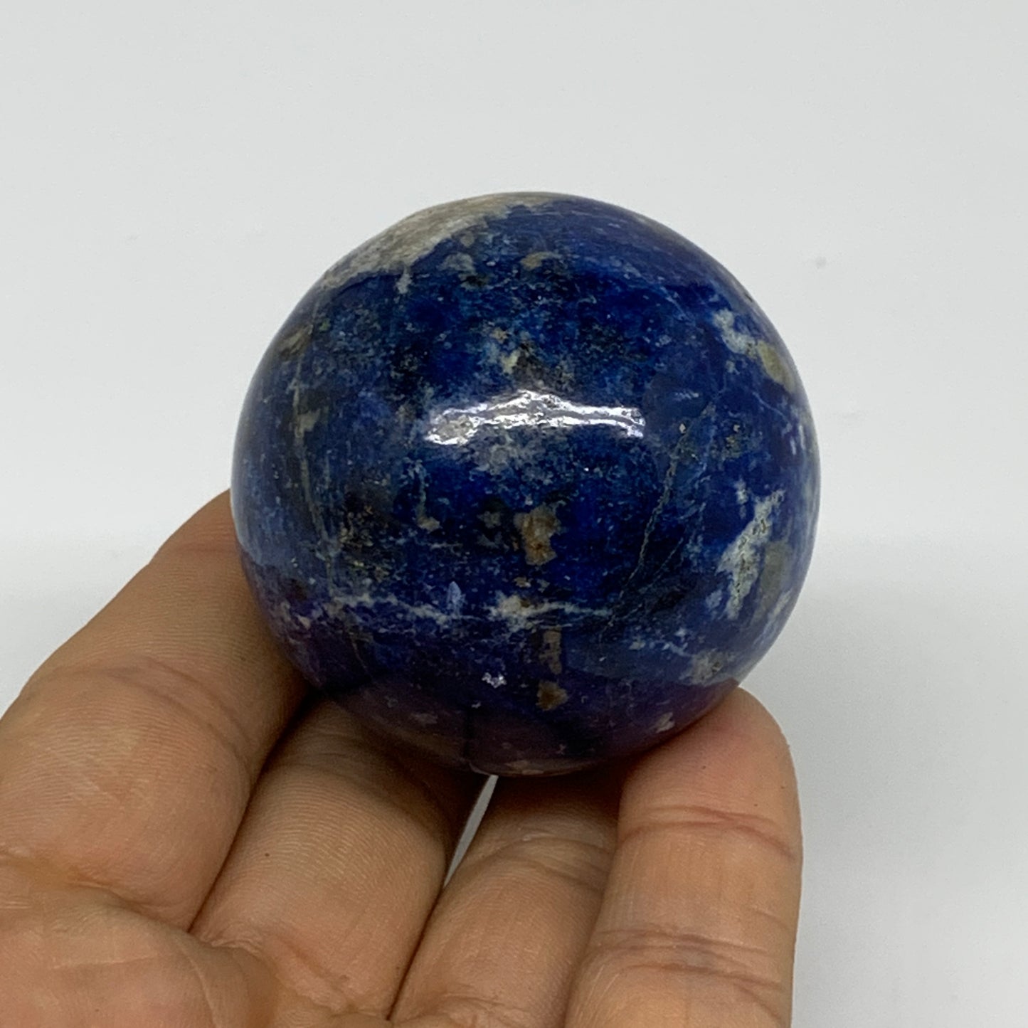 154.1g, 1.9"(48mm), Lapis Lazuli Sphere Ball Gemstone @Afghanistan, B33351