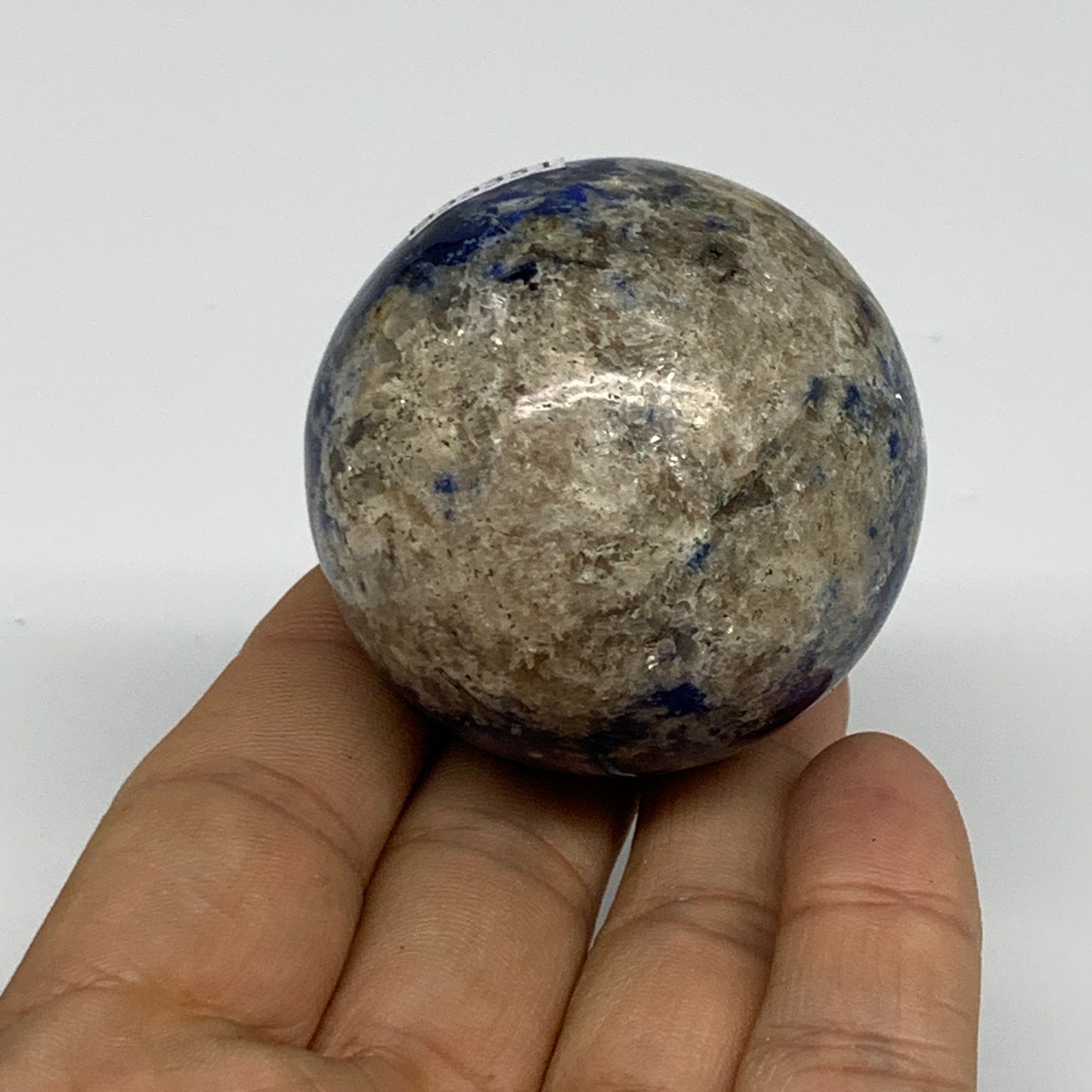 154.1g, 1.9"(48mm), Lapis Lazuli Sphere Ball Gemstone @Afghanistan, B33351