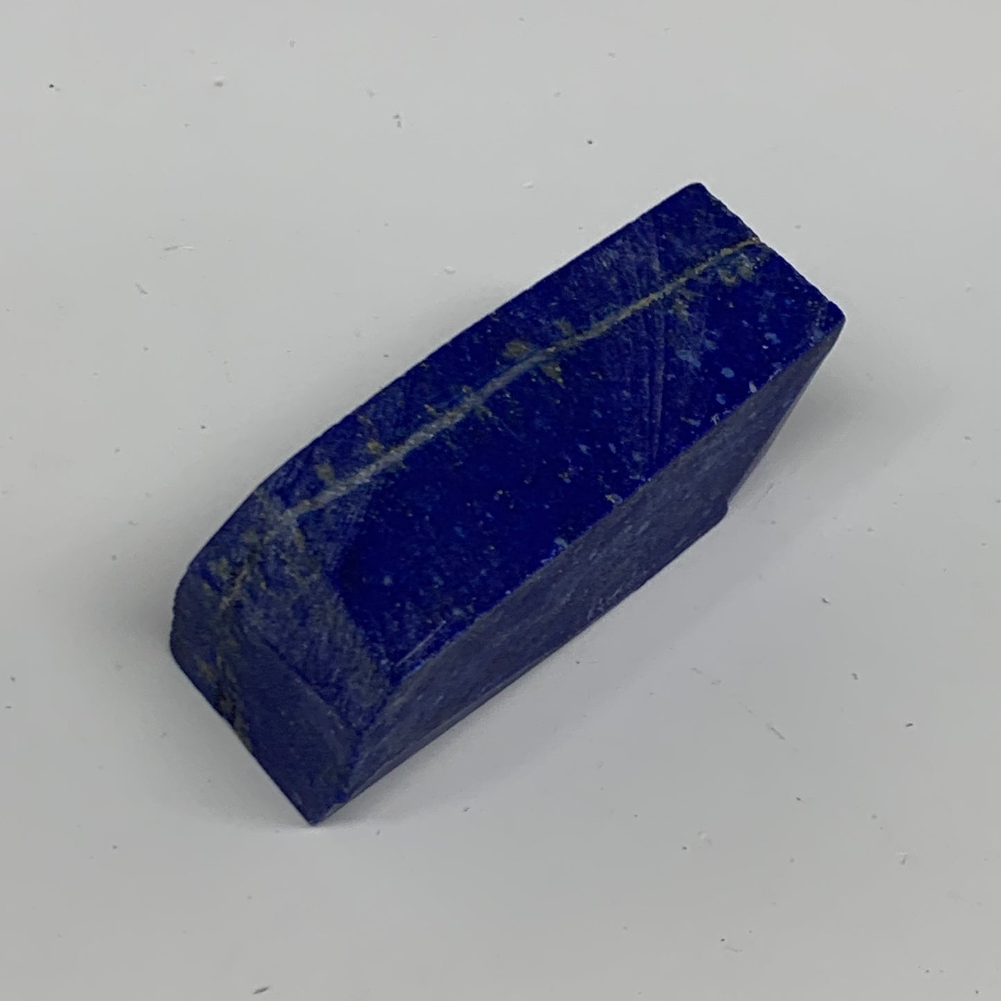 137.6g, 2.6"x1.1"x1", High Grade Natural Rough Lapis Lazuli @Afghanistan,B32685