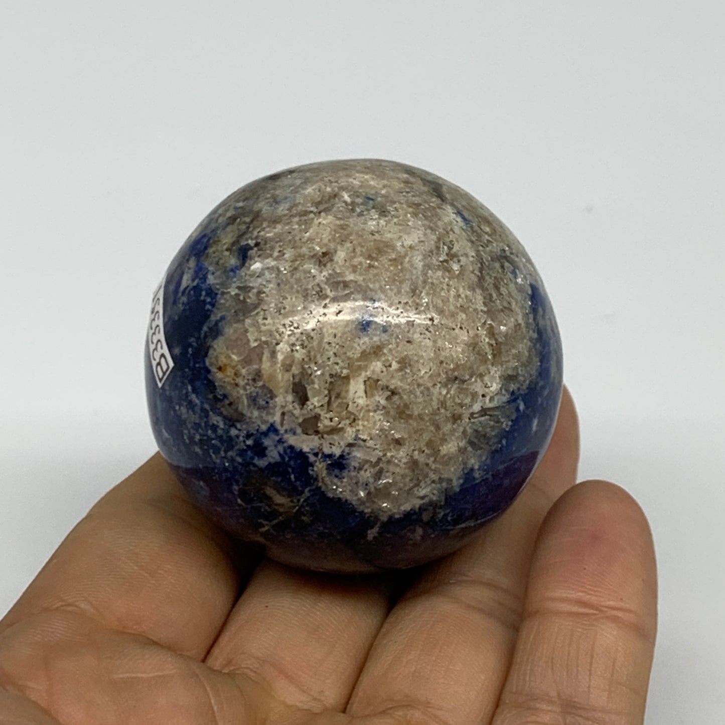 154.1g, 1.9"(48mm), Lapis Lazuli Sphere Ball Gemstone @Afghanistan, B33351