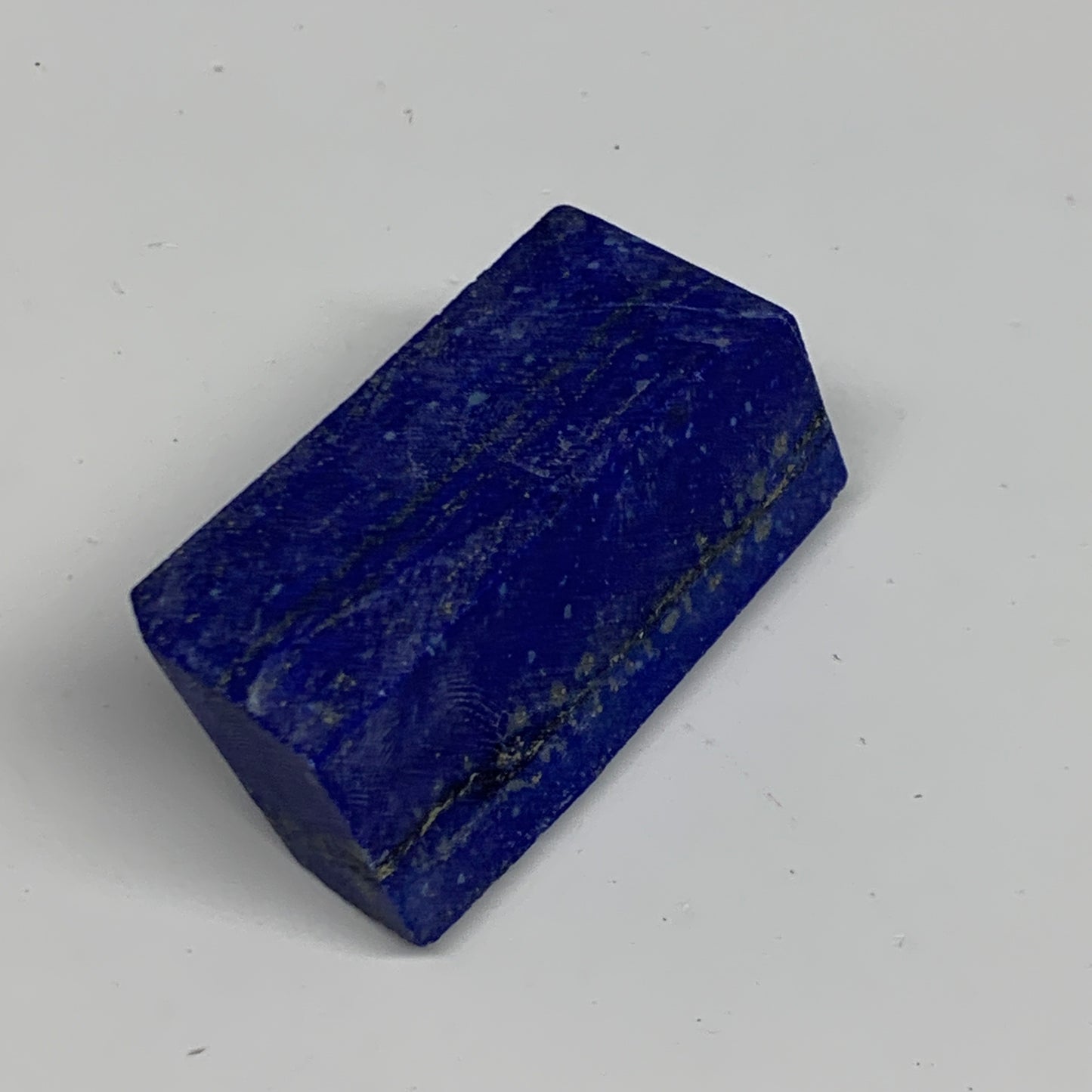 137.6g, 2.6"x1.1"x1", High Grade Natural Rough Lapis Lazuli @Afghanistan,B32685