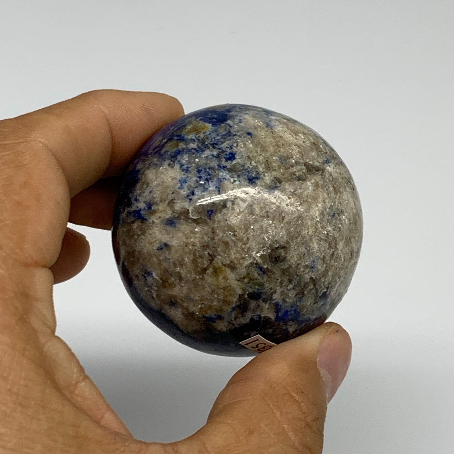 154.1g, 1.9"(48mm), Lapis Lazuli Sphere Ball Gemstone @Afghanistan, B33351