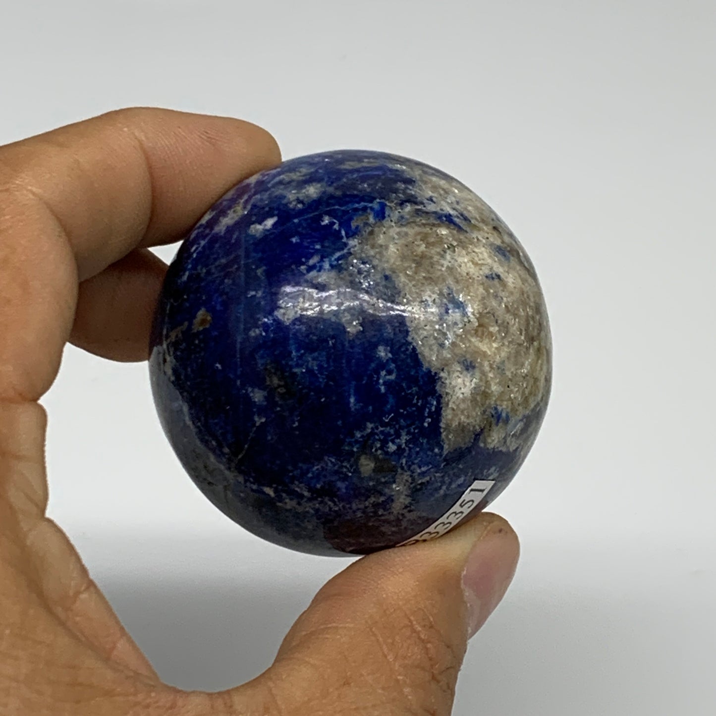 154.1g, 1.9"(48mm), Lapis Lazuli Sphere Ball Gemstone @Afghanistan, B33351