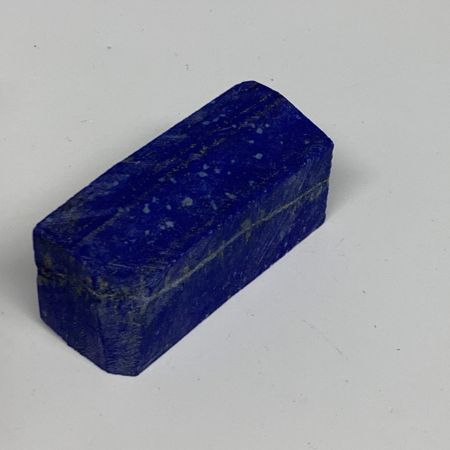 137.6g, 2.6"x1.1"x1", High Grade Natural Rough Lapis Lazuli @Afghanistan,B32685