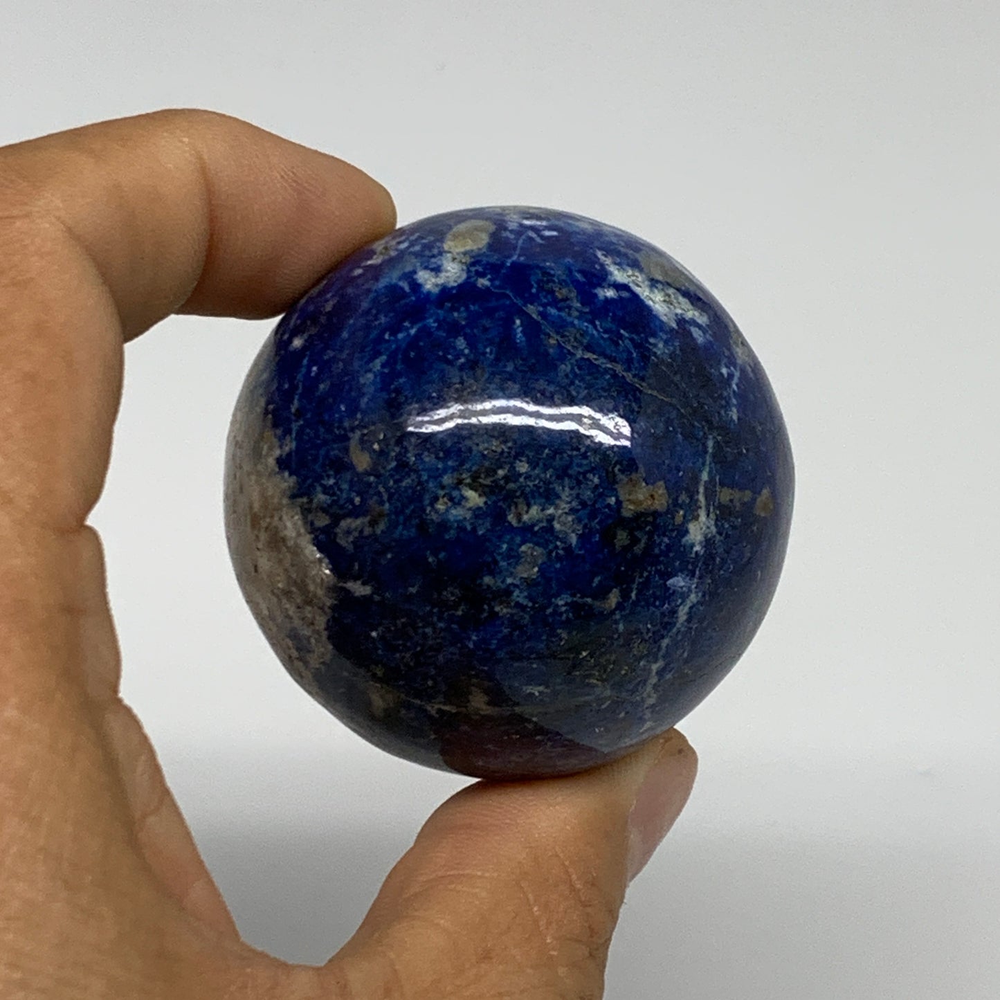 154.1g, 1.9"(48mm), Lapis Lazuli Sphere Ball Gemstone @Afghanistan, B33351