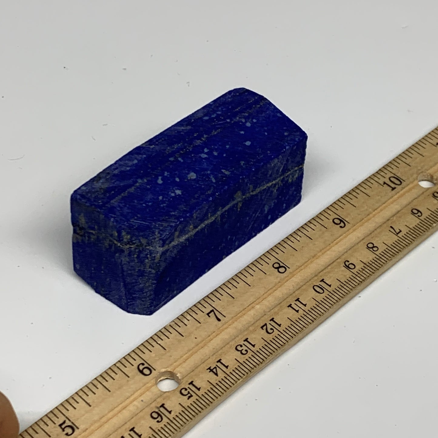 137.6g, 2.6"x1.1"x1", High Grade Natural Rough Lapis Lazuli @Afghanistan,B32685