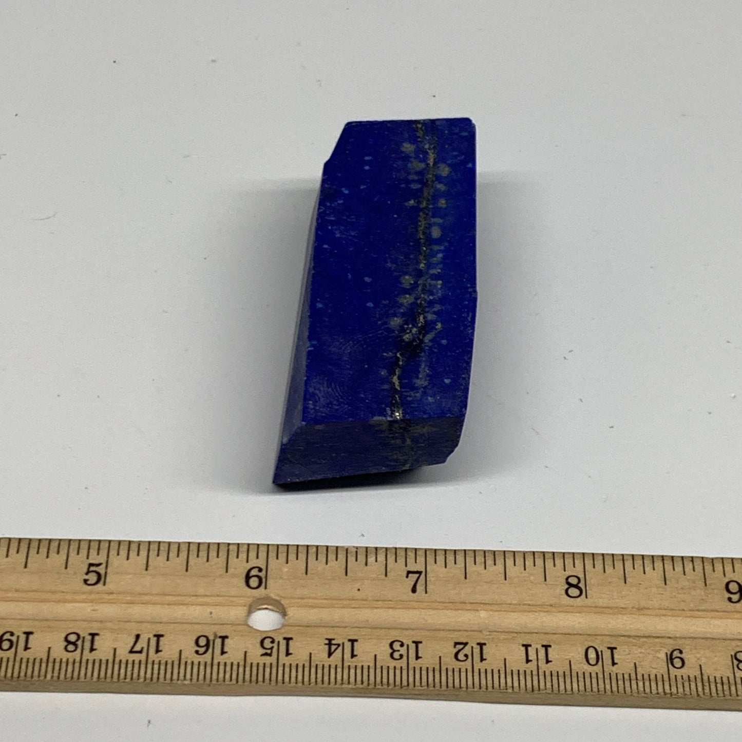 137.6g, 2.6"x1.1"x1", High Grade Natural Rough Lapis Lazuli @Afghanistan,B32685