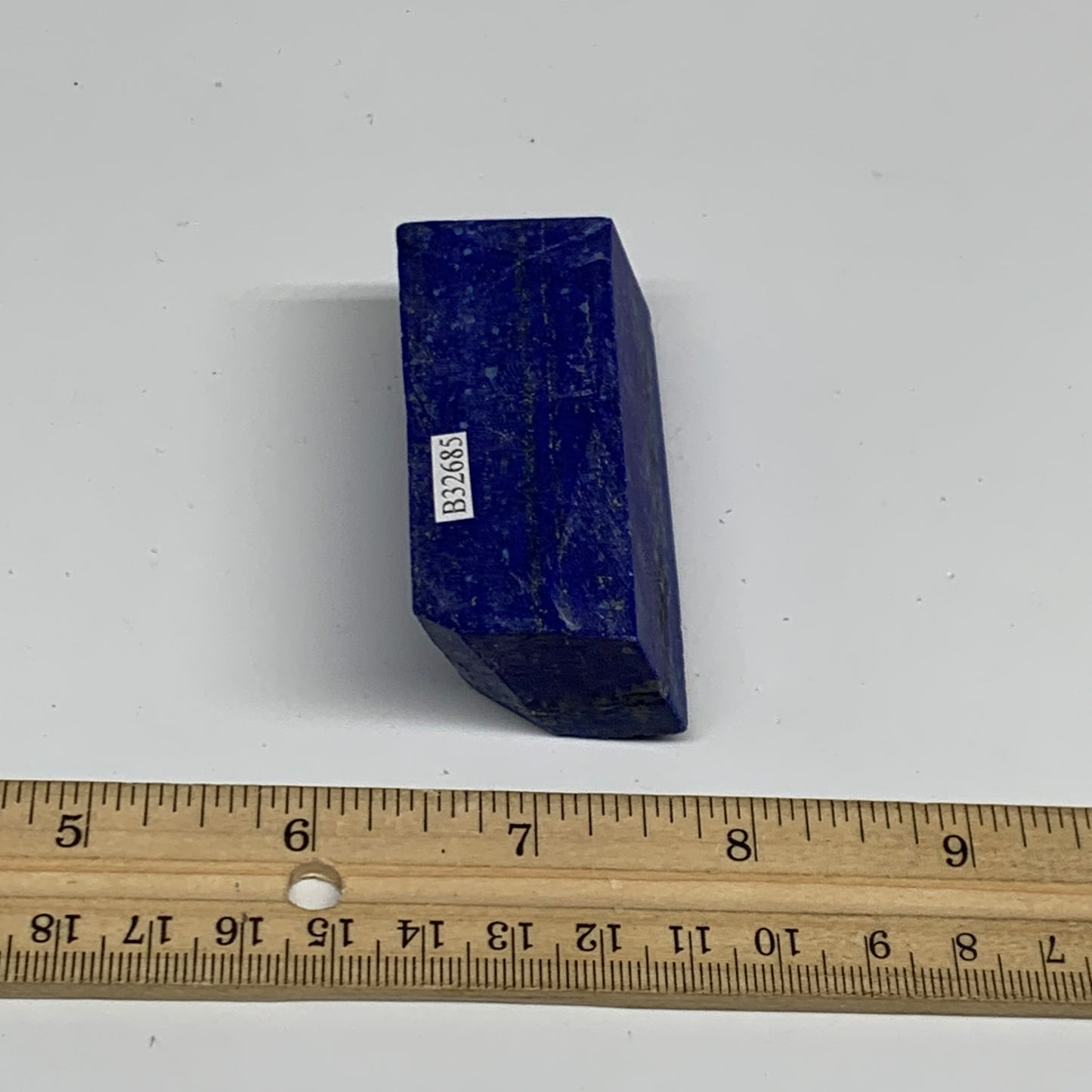 137.6g, 2.6"x1.1"x1", High Grade Natural Rough Lapis Lazuli @Afghanistan,B32685