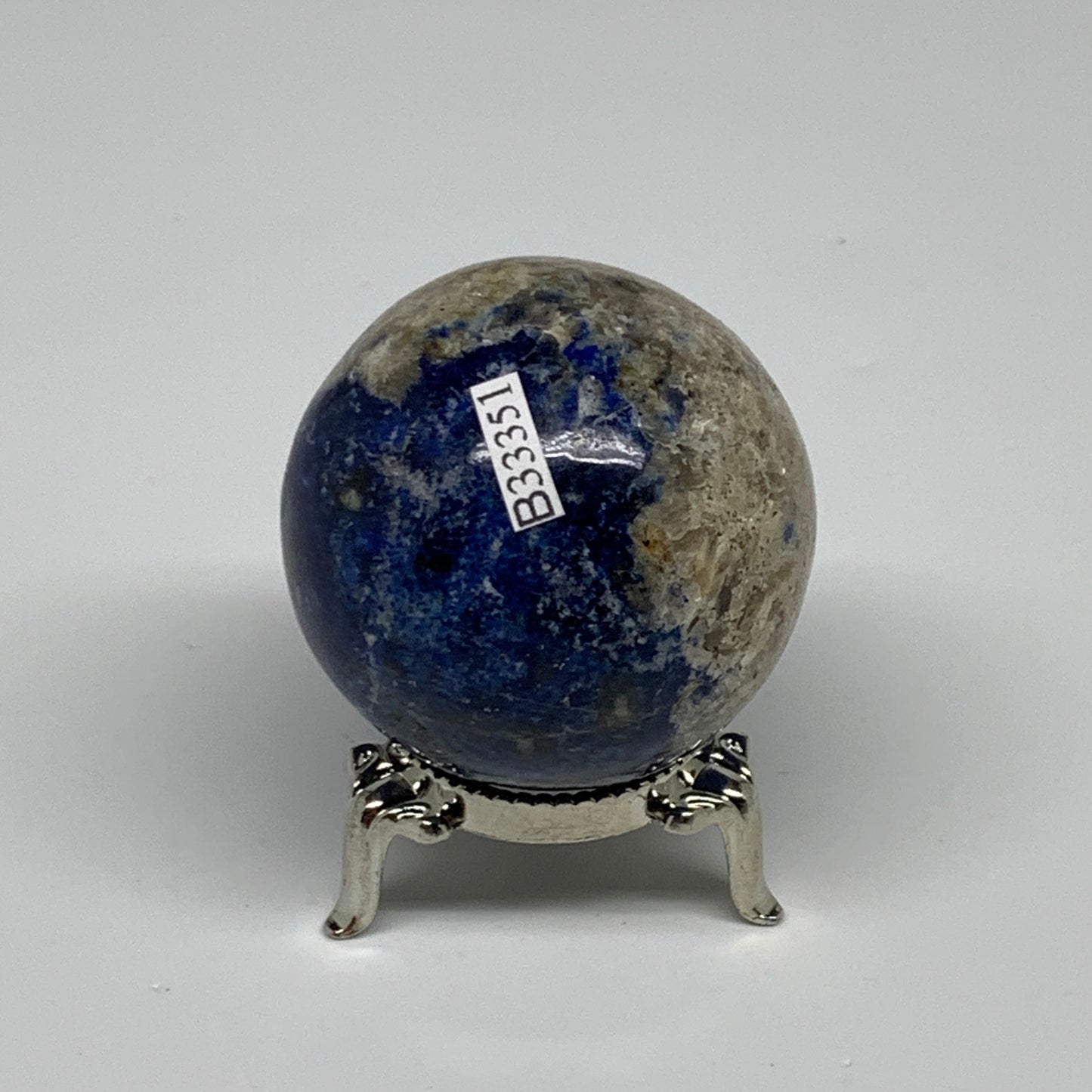 154.1g, 1.9"(48mm), Lapis Lazuli Sphere Ball Gemstone @Afghanistan, B33351