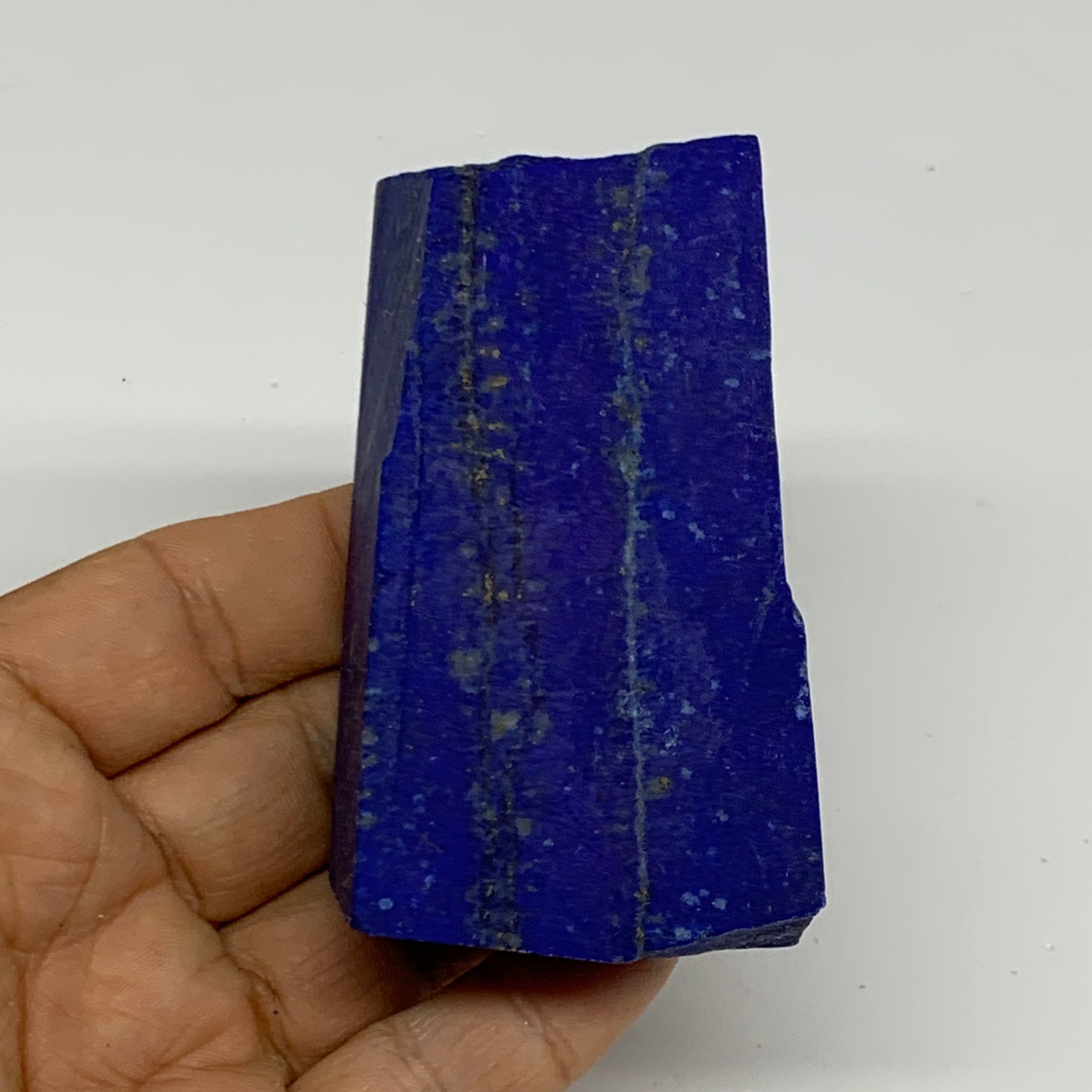 214.3g, 3.3"x1.8"x0.9", High Grade Natural Rough Lapis Lazuli @Afghanistan,B3268