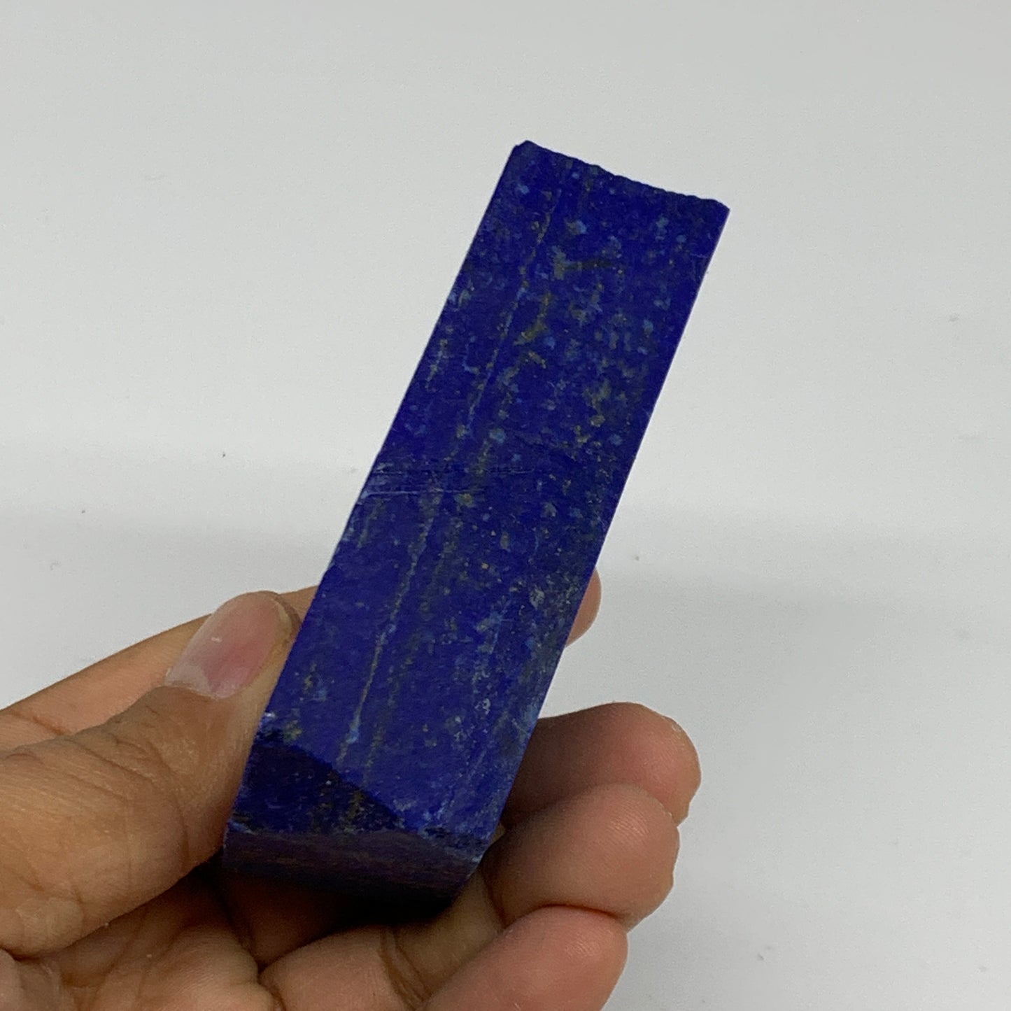 214.3g, 3.3"x1.8"x0.9", High Grade Natural Rough Lapis Lazuli @Afghanistan,B3268