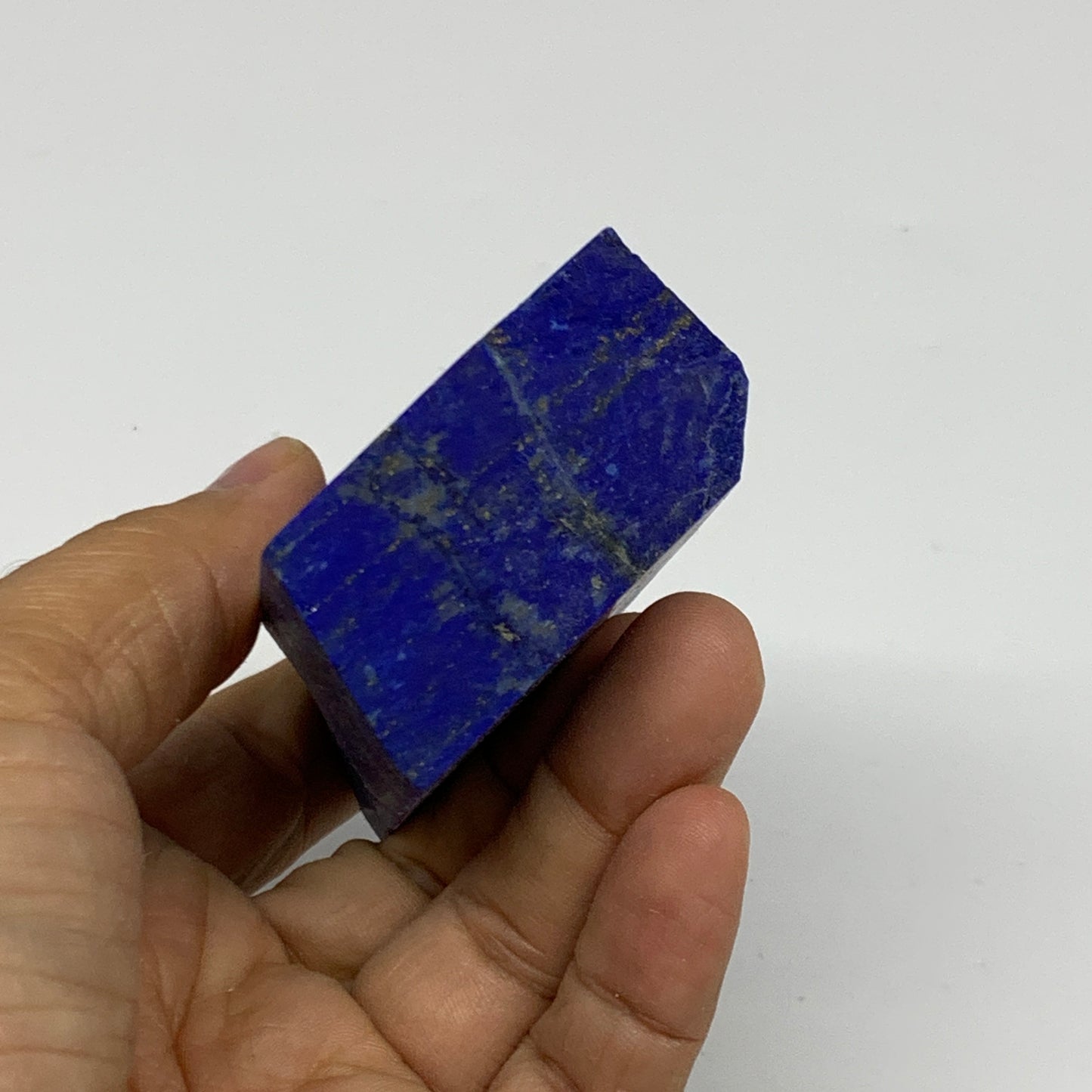 214.3g, 3.3"x1.8"x0.9", High Grade Natural Rough Lapis Lazuli @Afghanistan,B3268