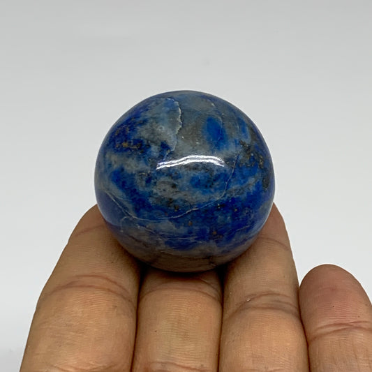 76.7g, 1.5"(37mm), Lapis Lazuli Sphere Ball Gemstone @Afghanistan, B33353