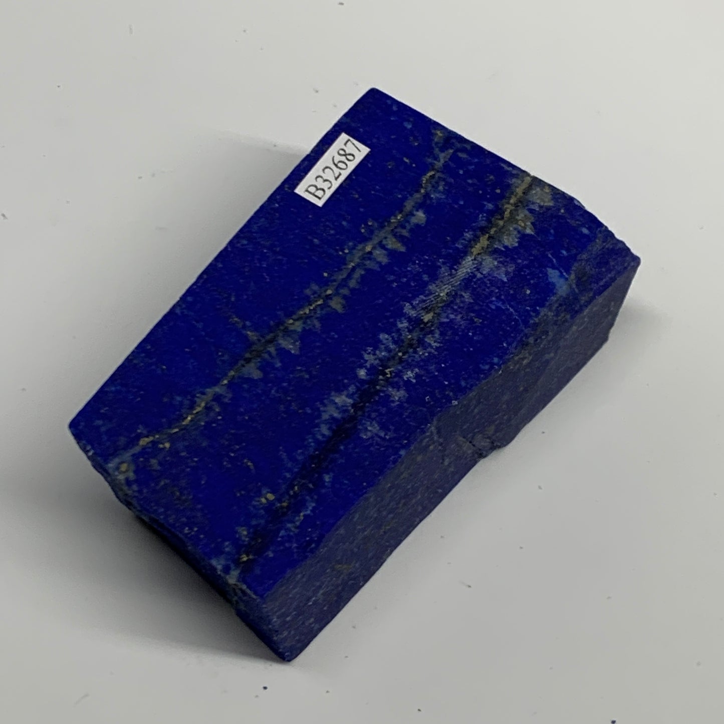 214.3g, 3.3"x1.8"x0.9", High Grade Natural Rough Lapis Lazuli @Afghanistan,B3268