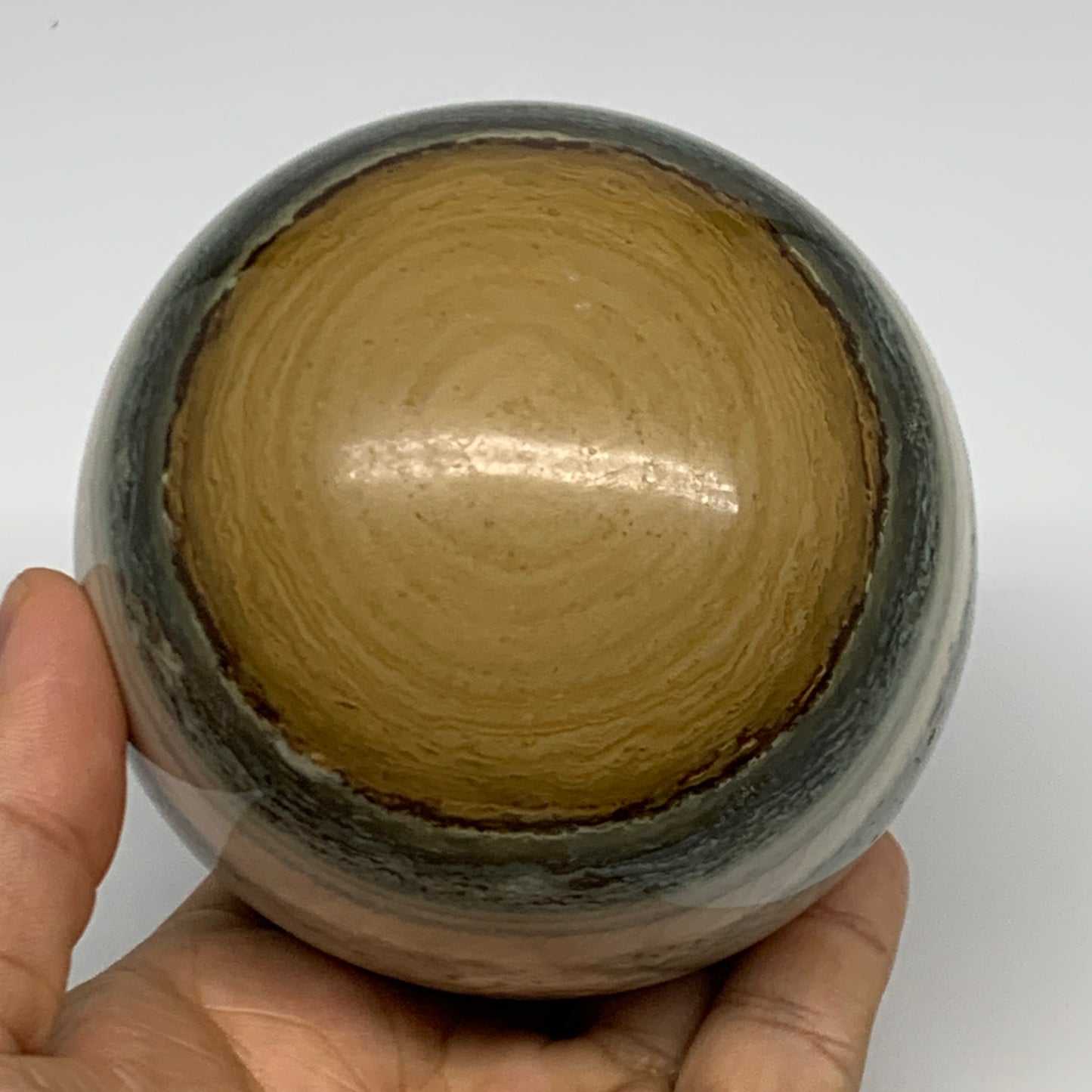 1.99 lbs, 3.4" (87mm), Polychrome Jasper Sphere Ball Crystal @Madagascar, B29829