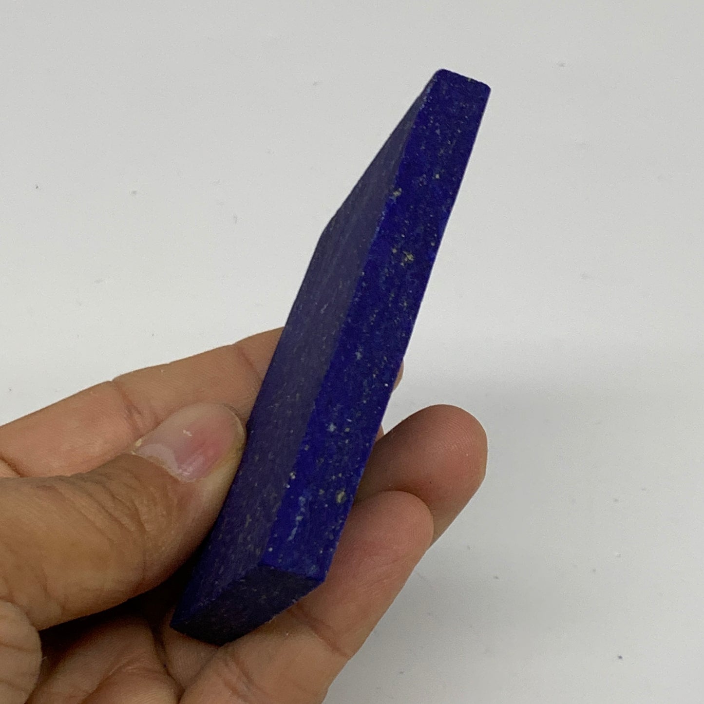 72.4g, 3"x1.7"x0.3", High Grade Natural Rough Lapis Lazuli @Afghanistan,B32688