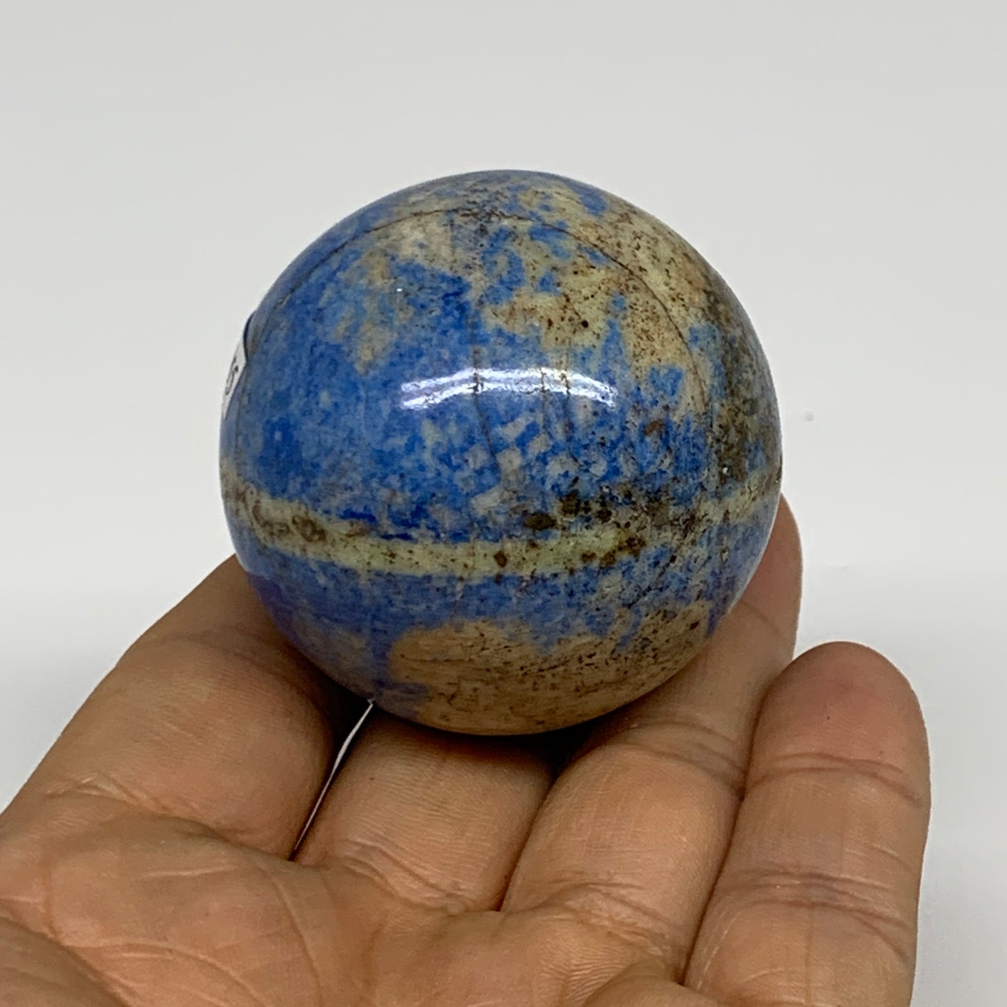 142.6g, 1.8"(45mm), Lapis Lazuli Sphere Ball Gemstone @Afghanistan, B33355