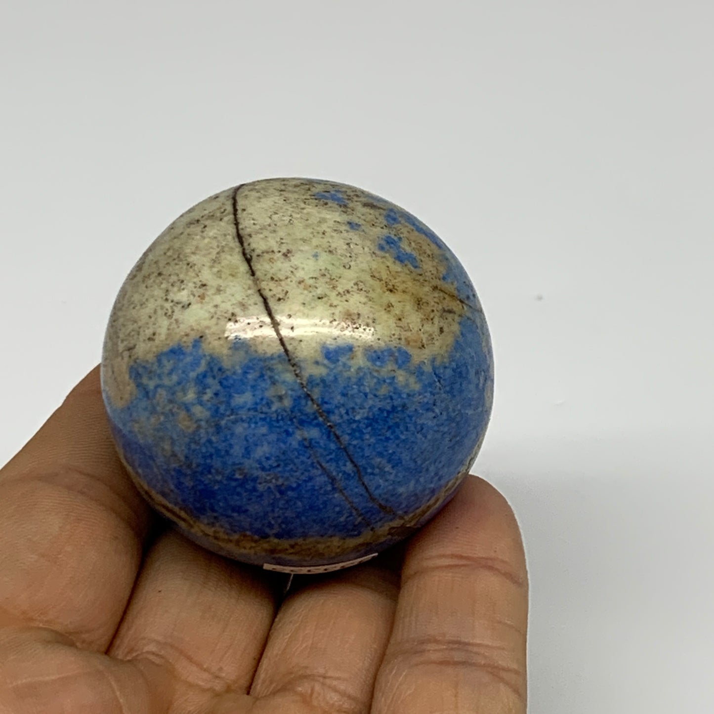 142.6g, 1.8"(45mm), Lapis Lazuli Sphere Ball Gemstone @Afghanistan, B33355