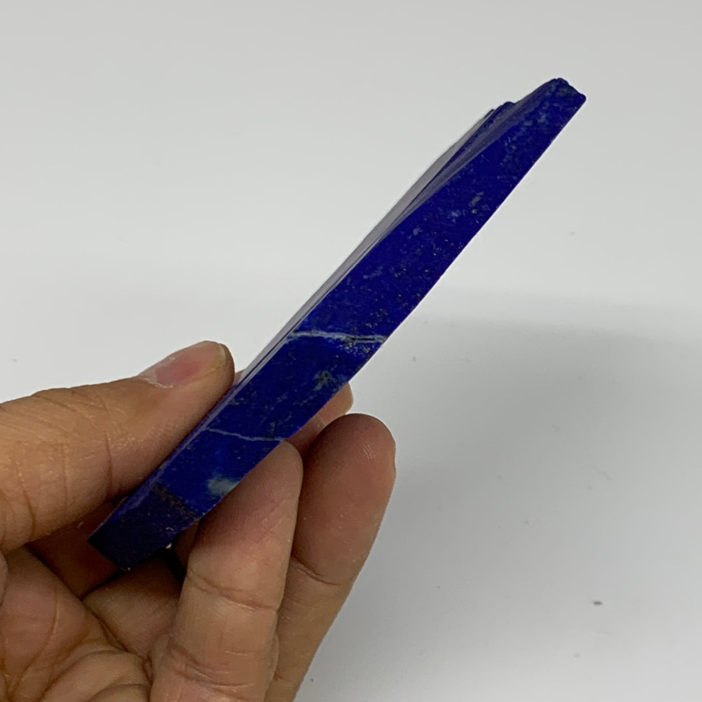 117.7g, 3.6"x2.6"x0.3", High Grade Natural Rough Lapis Lazuli @Afghanistan,B3269