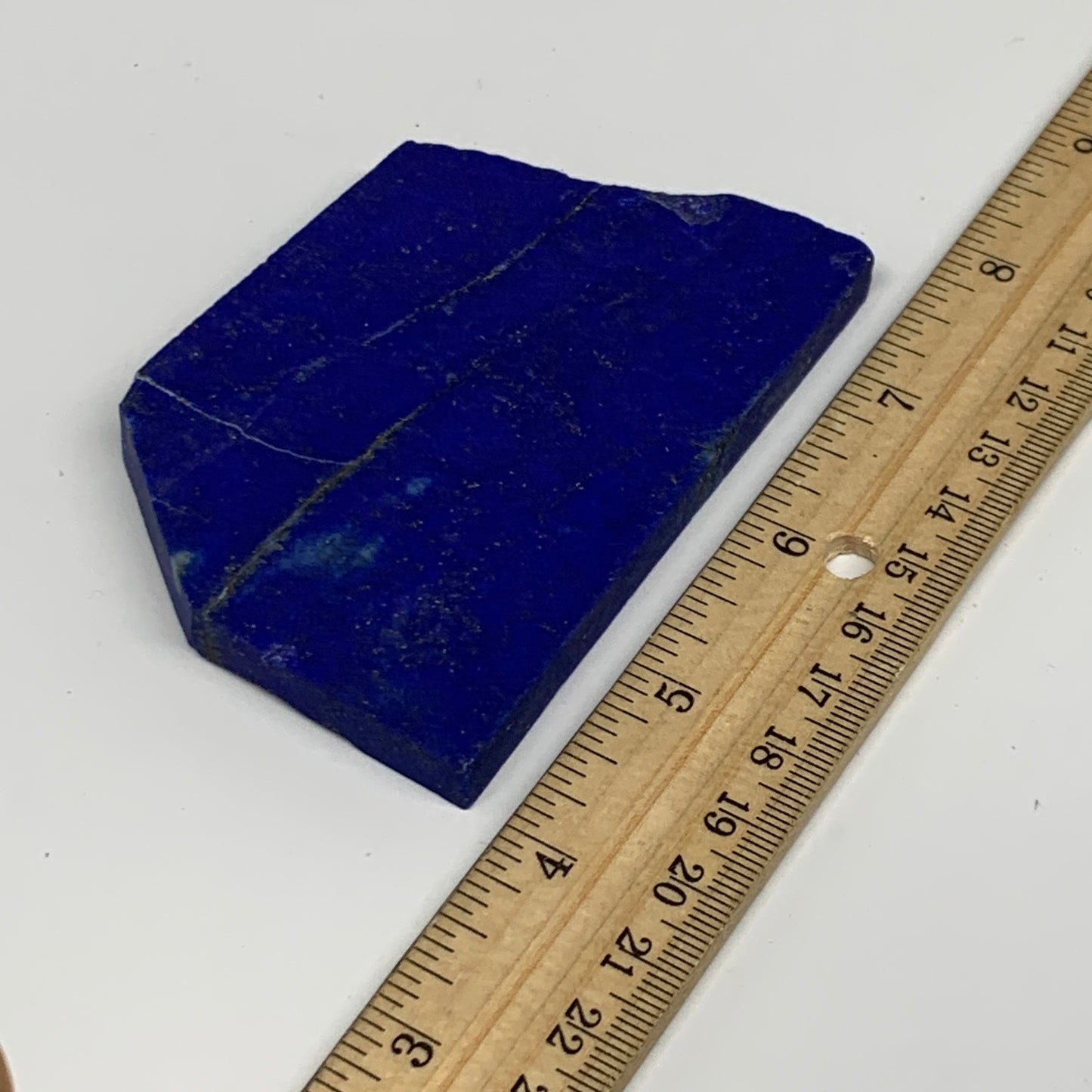 117.7g, 3.6"x2.6"x0.3", High Grade Natural Rough Lapis Lazuli @Afghanistan,B3269