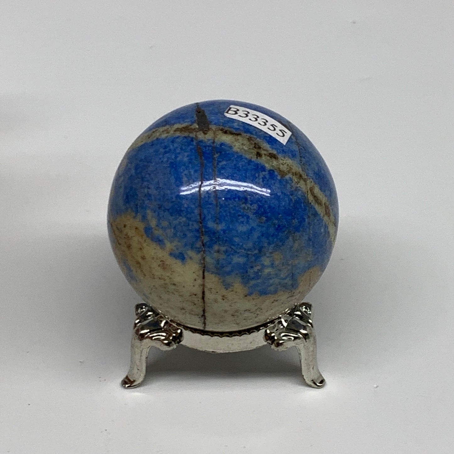 142.6g, 1.8"(45mm), Lapis Lazuli Sphere Ball Gemstone @Afghanistan, B33355