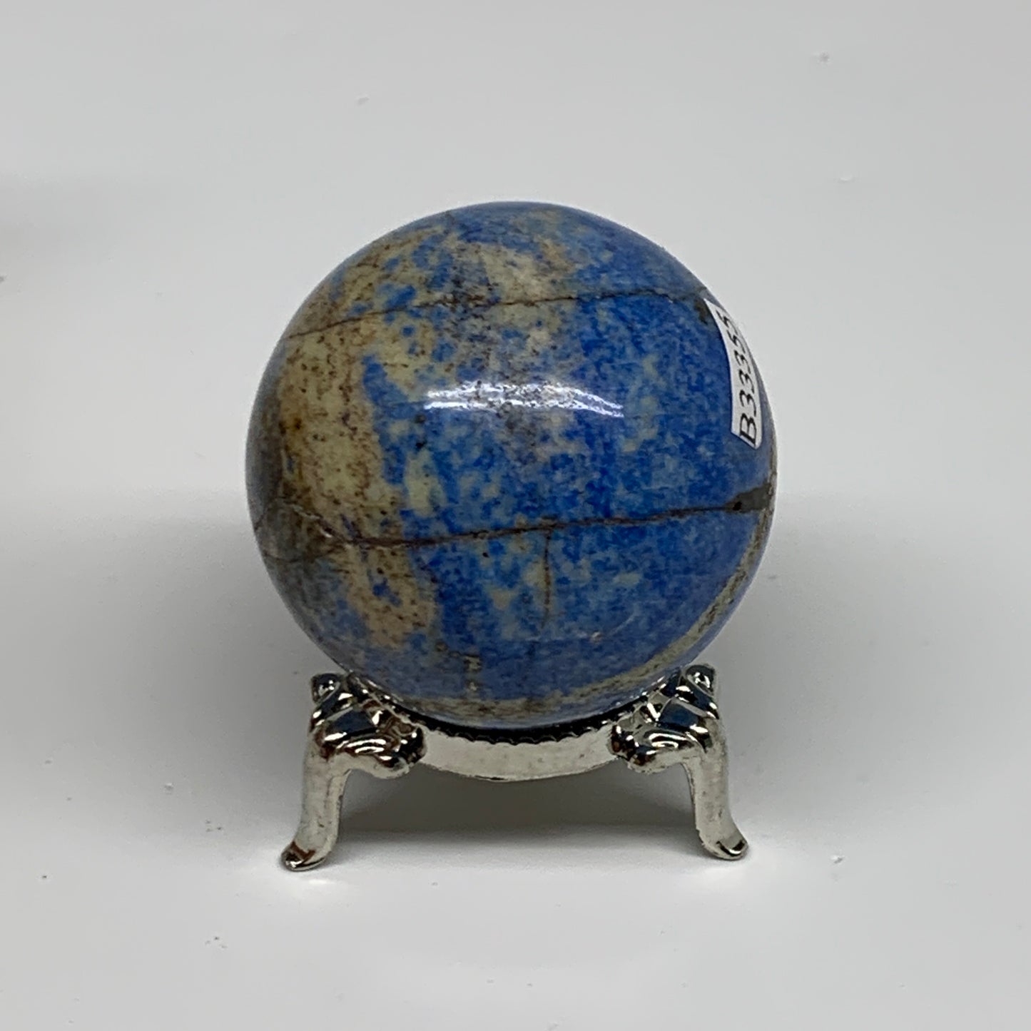 142.6g, 1.8"(45mm), Lapis Lazuli Sphere Ball Gemstone @Afghanistan, B33355